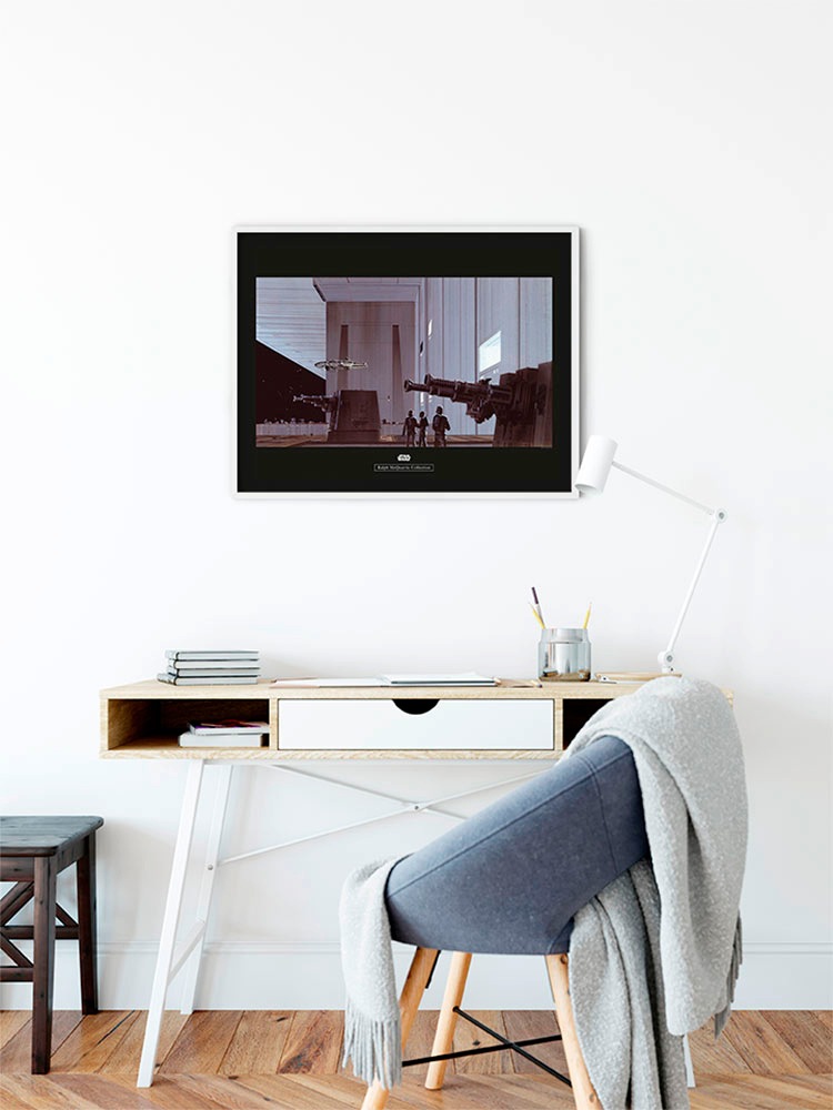 Komar Bild »Star Wars Classic RMQ Death Star Hangar« Star Wars 1 Stk. tlg. Wandbild zur Dekoration im Kinderzimmer - ohne Rahmen