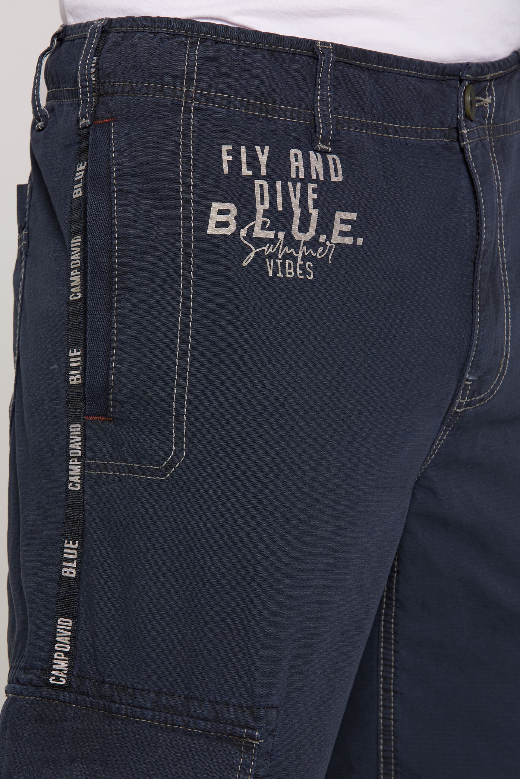 CAMP DAVID Shorts, aus Baumwolle
