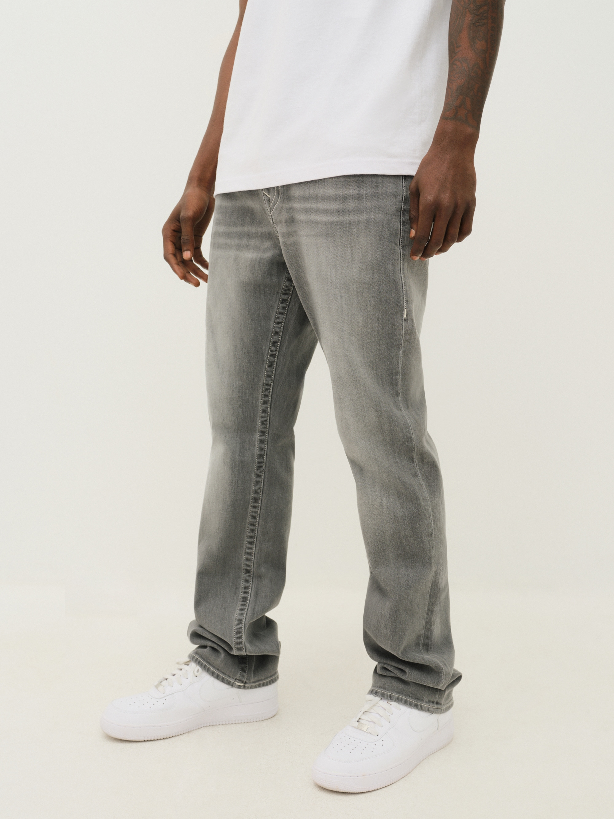 True Religion Straight-Jeans "RICKY SN FLAP" Baumwollmischung, straight fit