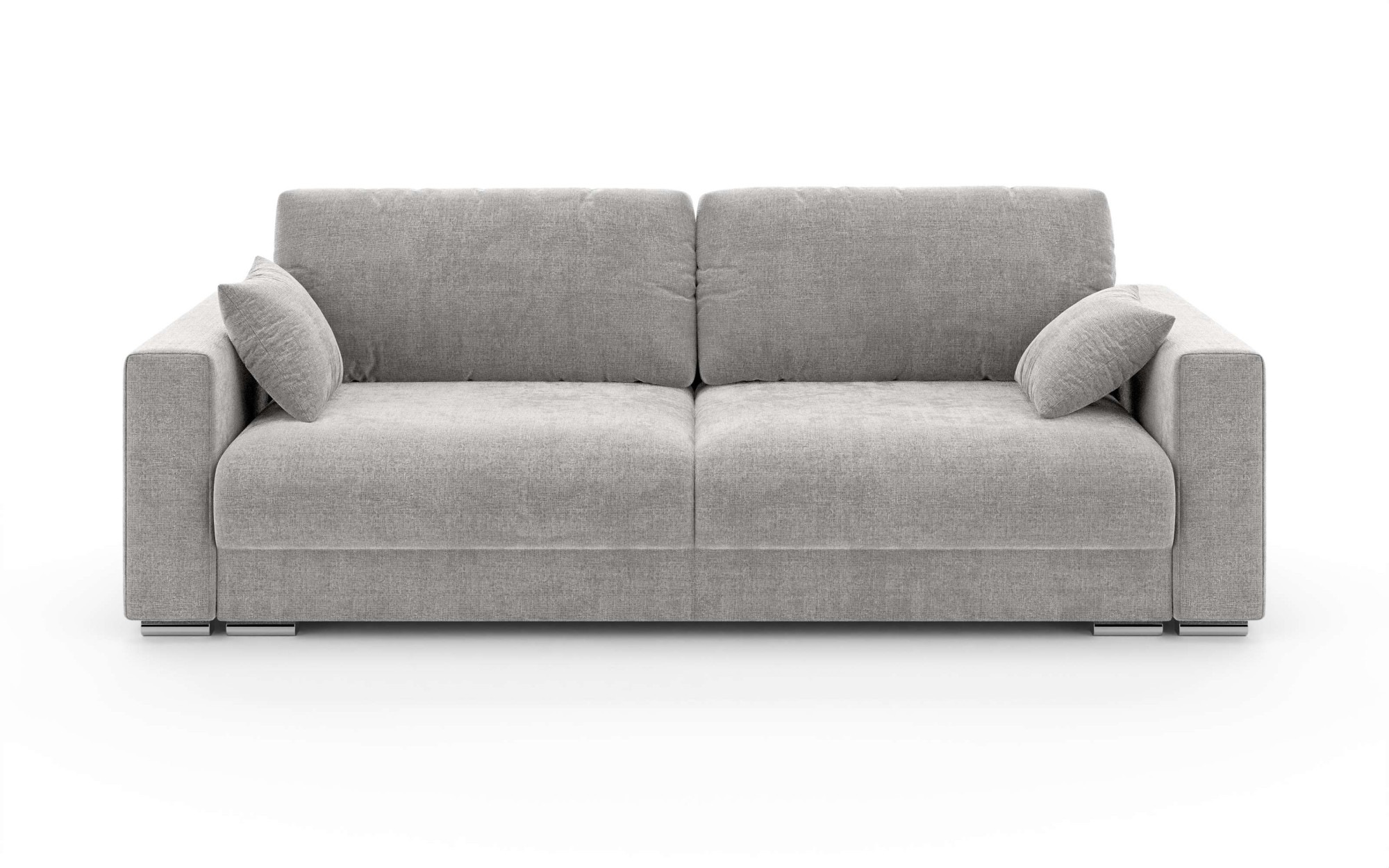 INOSIGN 3-Sitzer »Stevinson Schlafsofa mit Bettkasten, Maße B/H/T: 229/87/97 cm«, mit Wellenunterfederung, 2 Rückenkissen und 2 Zierkissen
