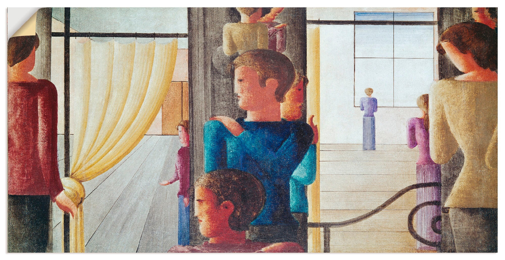 Artland Wandfolie "Zwölfergruppe mit Interieur. 1930", Gruppen & Familien, (1 St.), selbstklebend