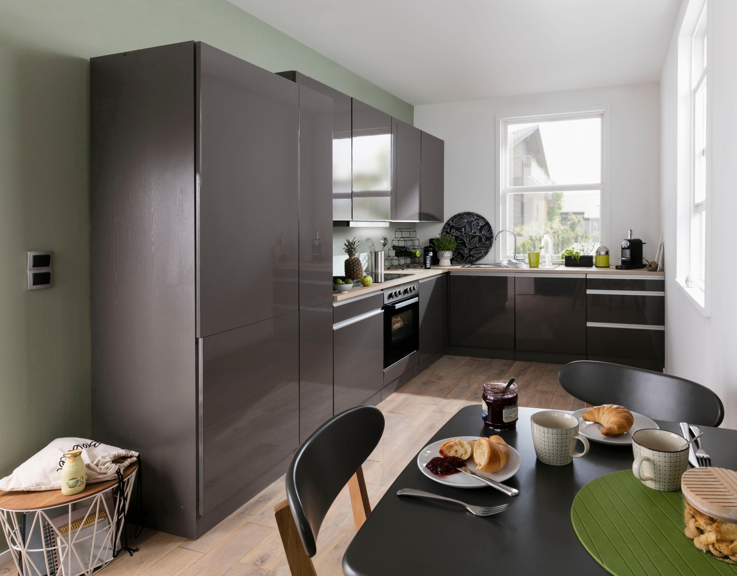 KOCHSTATION Küchenzeile »KS-Ohio«, ohne E-Geräte, Breite 330 cm