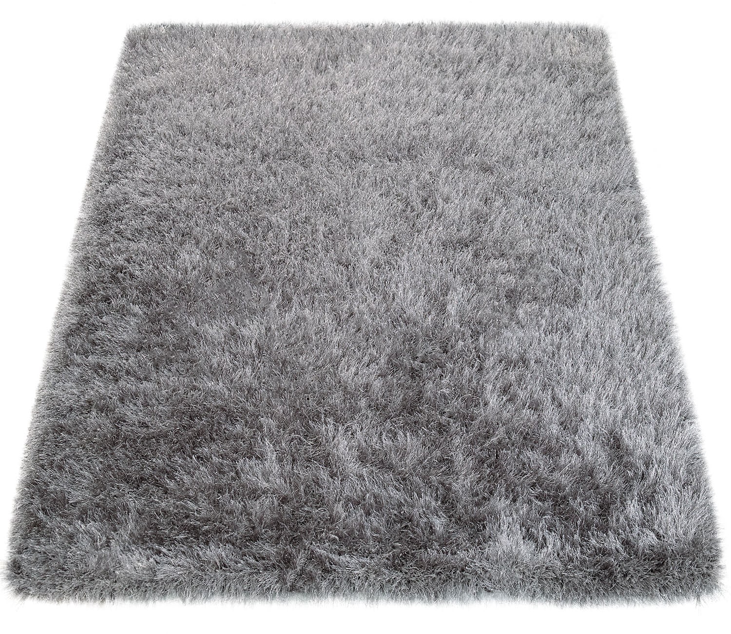 Paco Home Hochflor-Teppich "Glamour 300" rund 70 mm Höhe Uni Farben, mit we günstig online kaufen