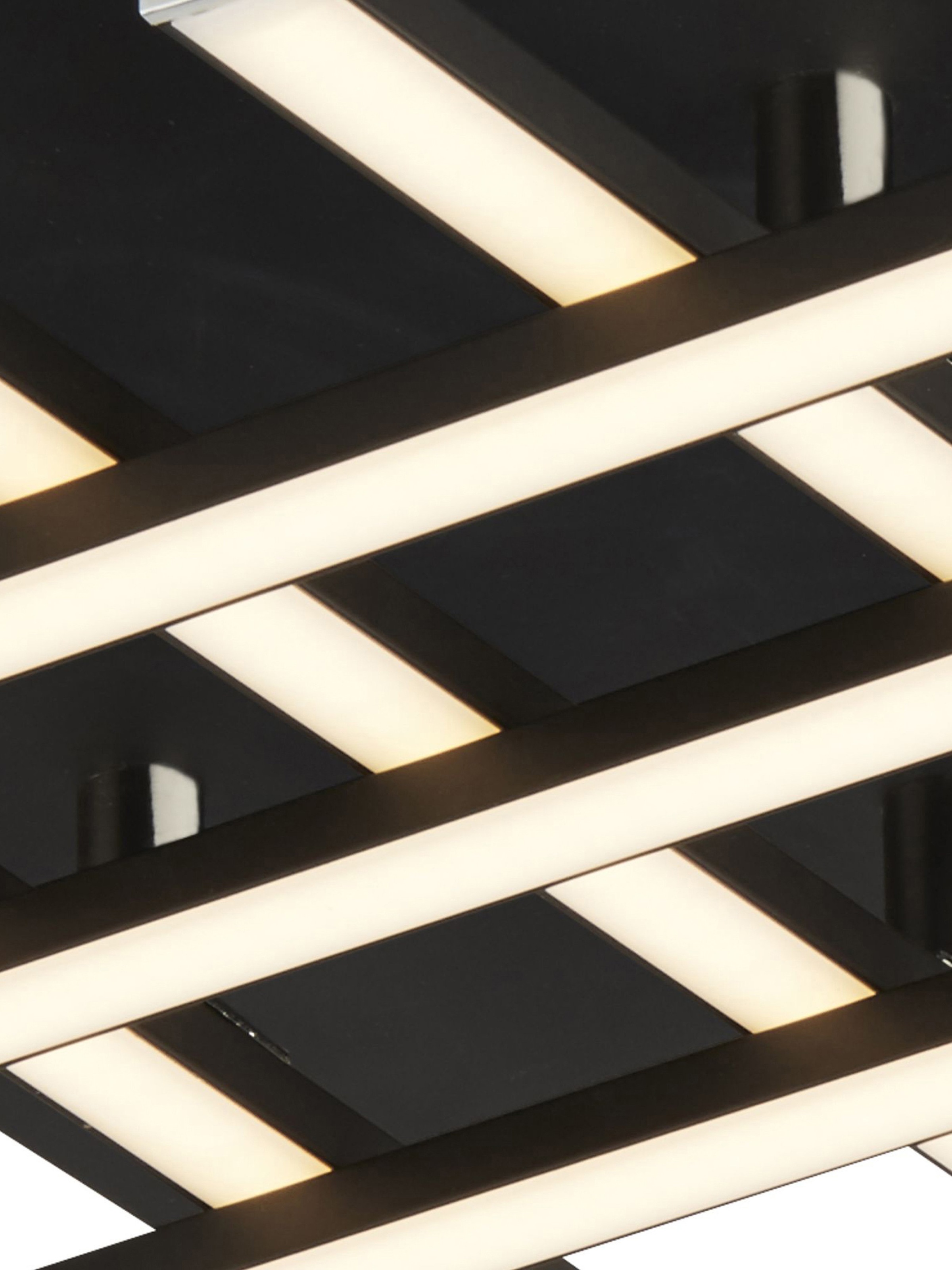 Searchlight Deckenleuchte »Matrix 6Lt Deckenleuchte - Schwarzes Metall & Opal« LED-Modul 1 Stk.
