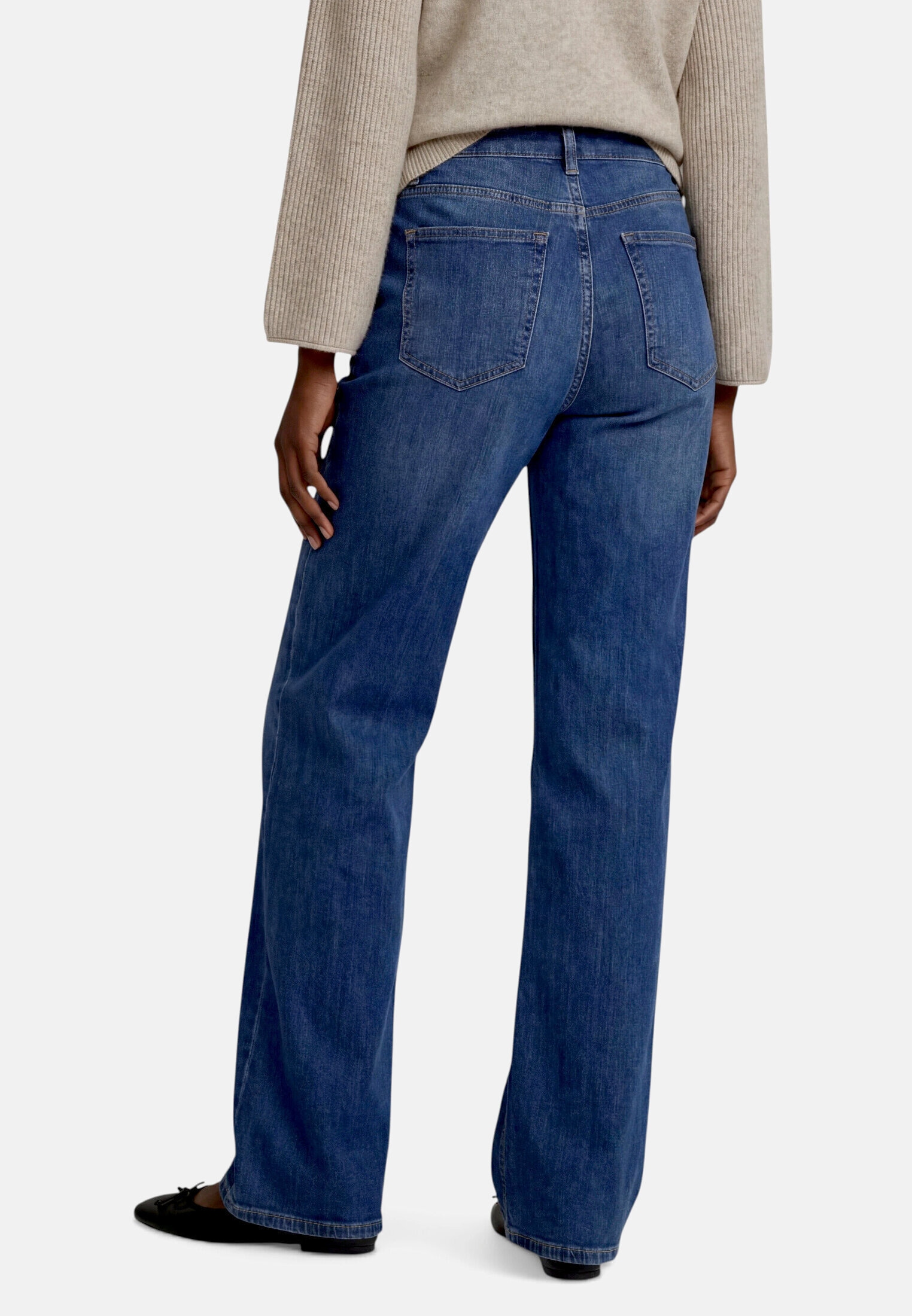Zero Bequeme Jeans »Damen Jeans mit Zierknöpfen«