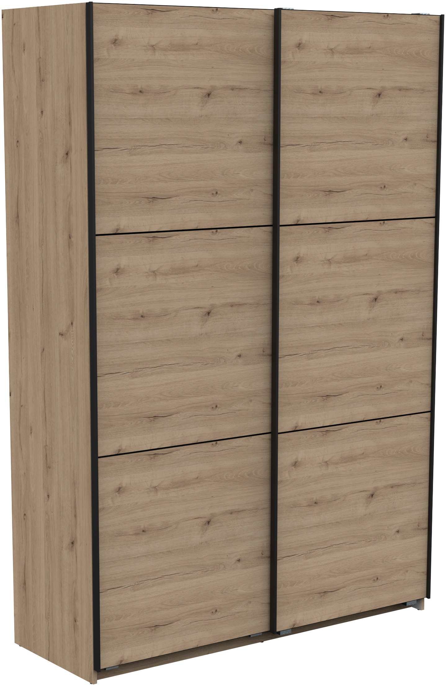 Demeyere GROUP Schiebetürenschrank »Alhambra«, (B/H/T ca. 148/224/60cm), viel Stauraum, 2 Kleiderstangen aus Stahl, viele Ablageflächen