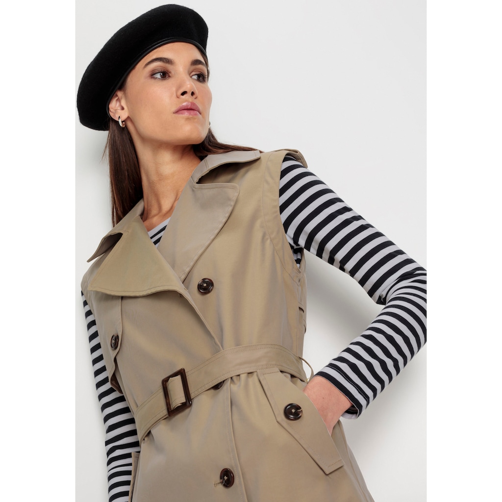 HECHTER PARIS Trenchcoat, (Set, 4 tlg., mit abnehmbaren Ärmeln)