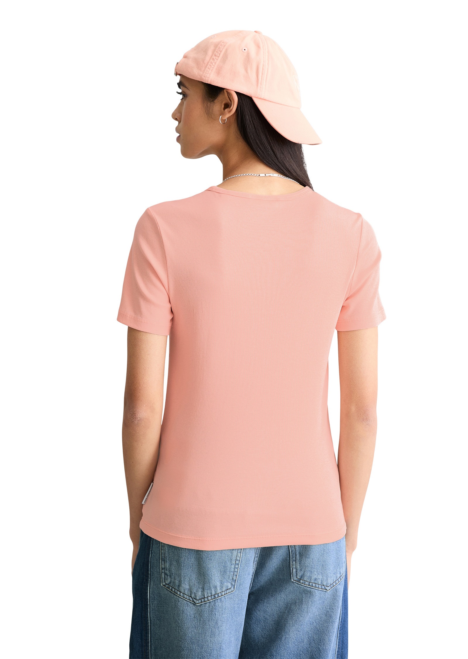 Marc O'Polo DENIM T-Shirt »aus weichem Rippjersey«