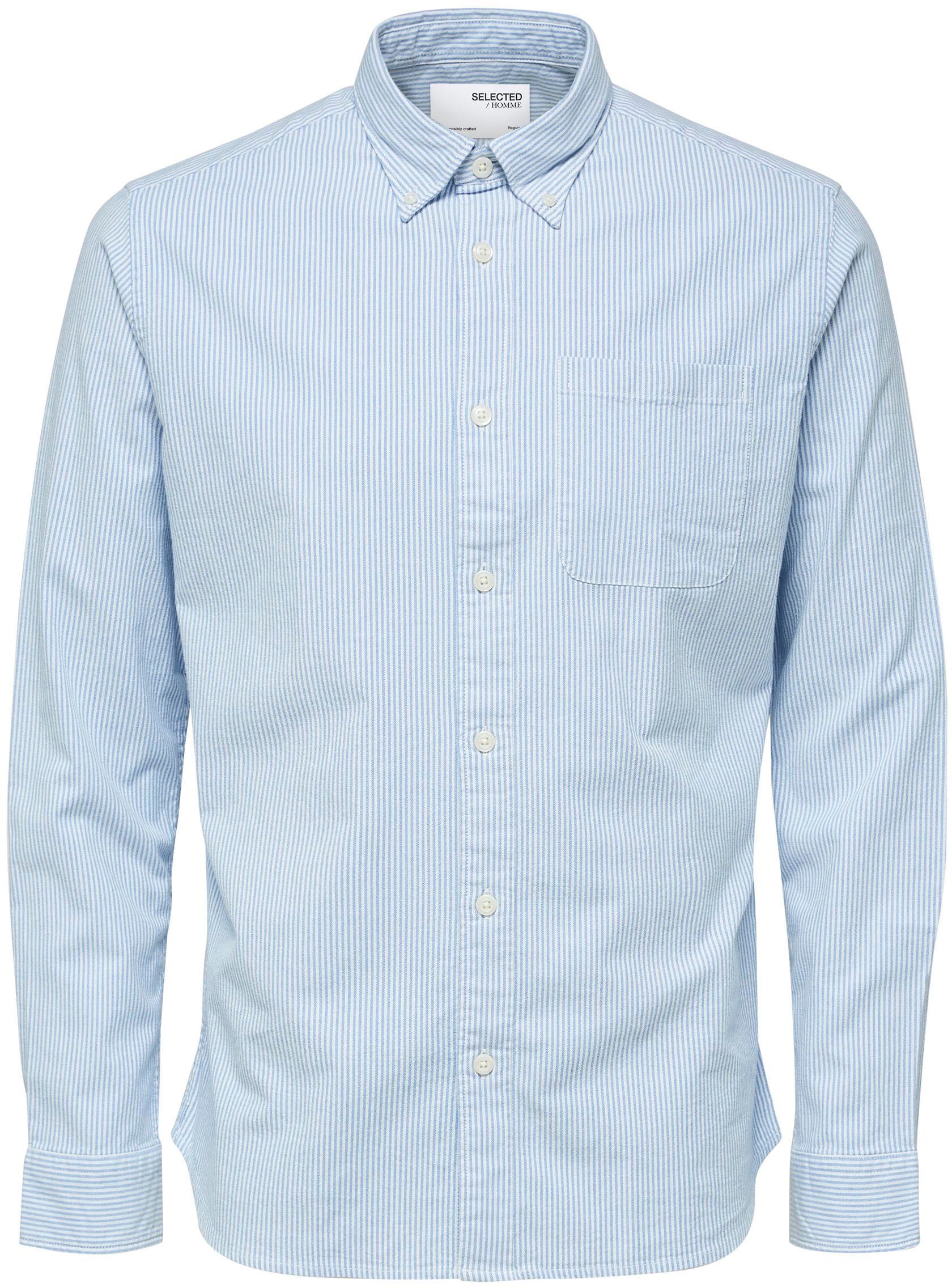 Thumbnail - SELECTED HOMME Langarmhemd "SLHREGRICK-OX SHIRT LS NOOS" mit Brusttasche