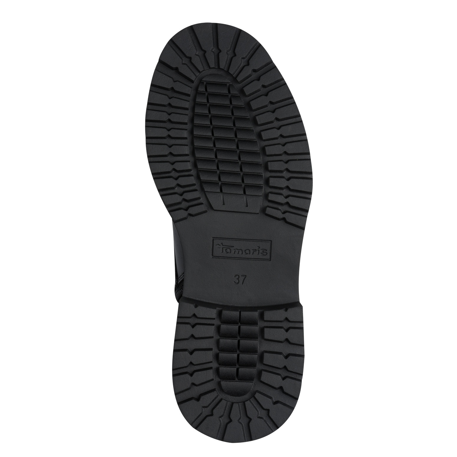 Tamaris Schnürboots, Blockabsatz, Plateau, Schnürstiefelette mit Nieten am Sohlenrand