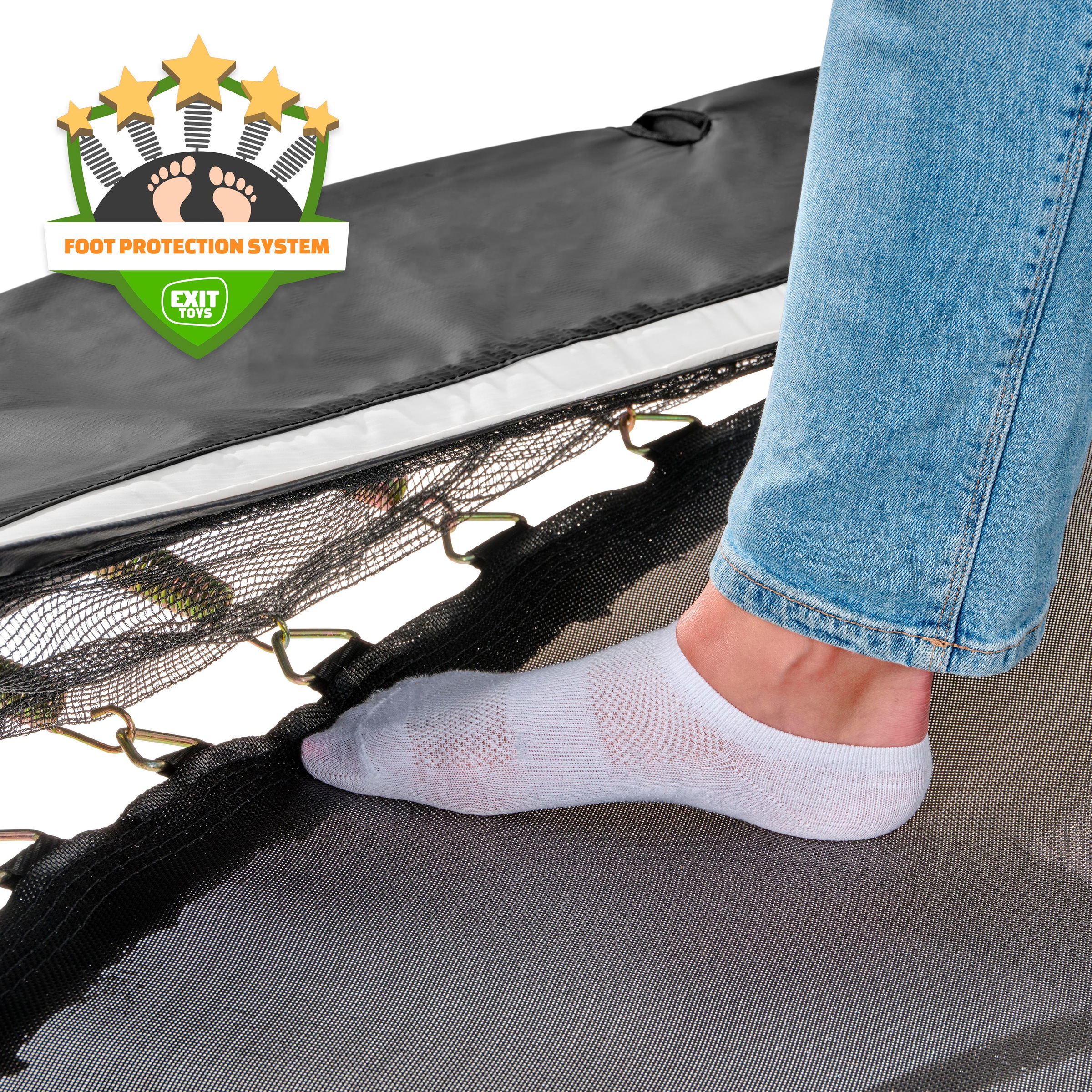 EXIT Gartentrampolin »Allure Classic, schwarz«, mit Sicherheitsnetz