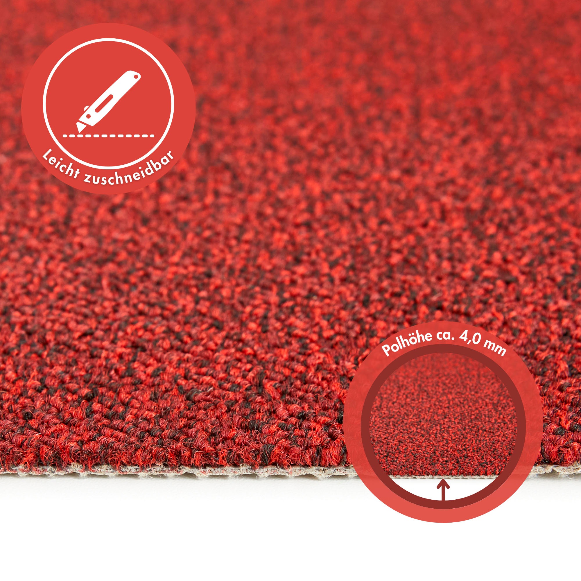 ANDIAMO Matz Carpet Red 500x200cm 3