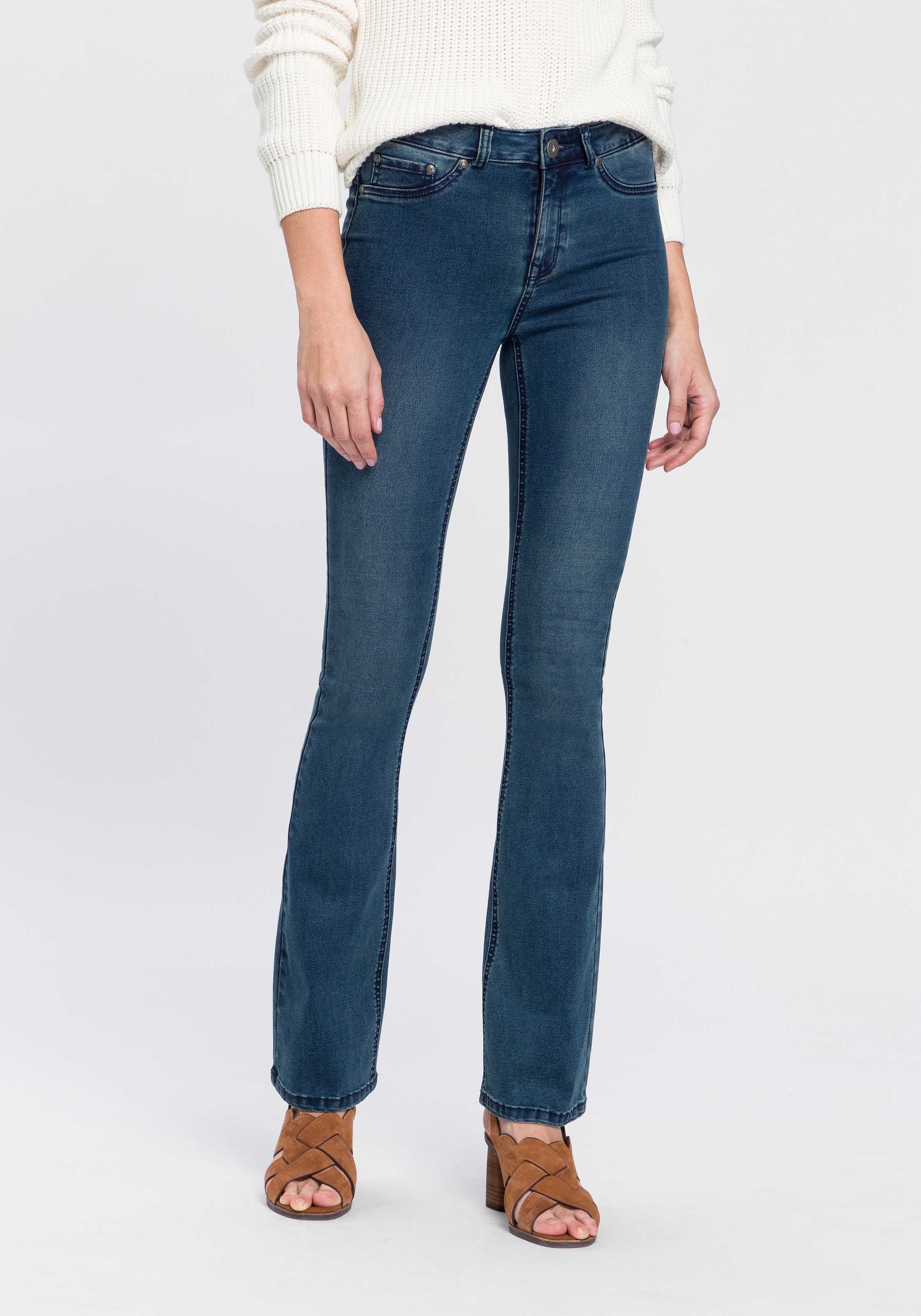 Arizona Bootcut-Jeans »Shaping«, Waist High | bestellen BAUR