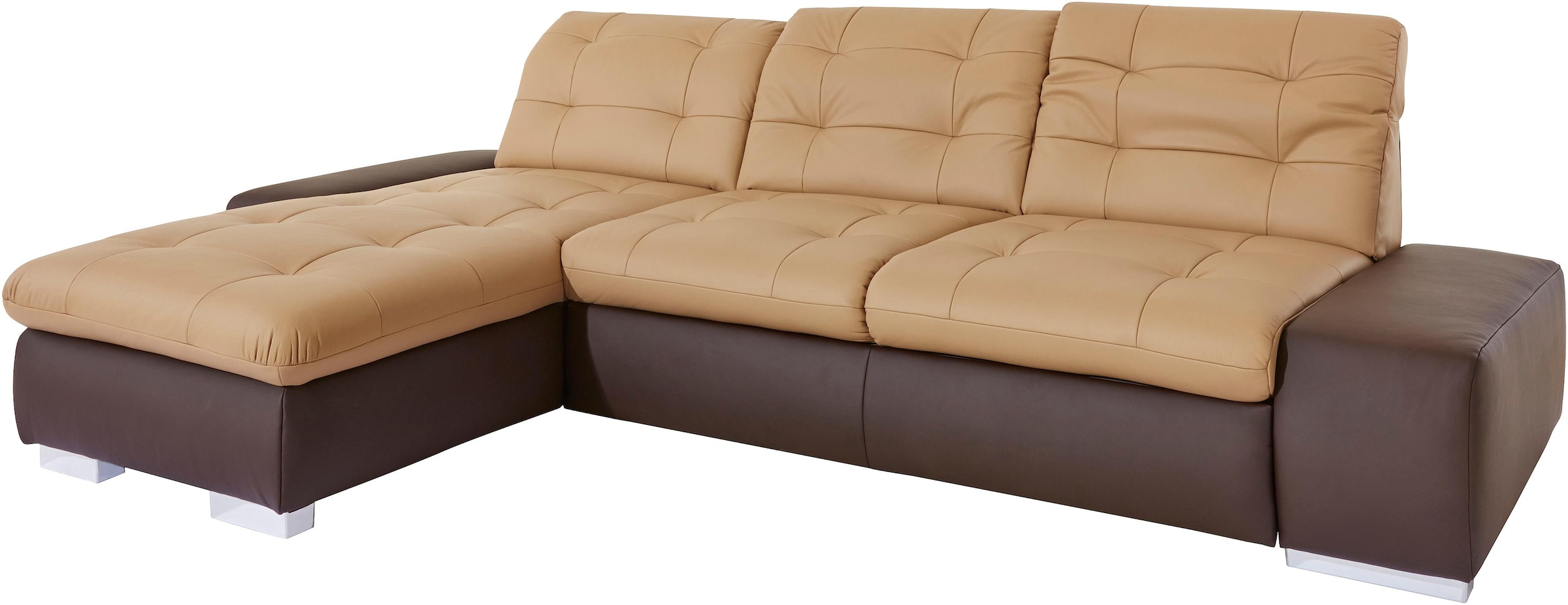 sit&more Ecksofa »Palomino L-Form«, wahlweise XL oder XXL und mit Bettfunktion