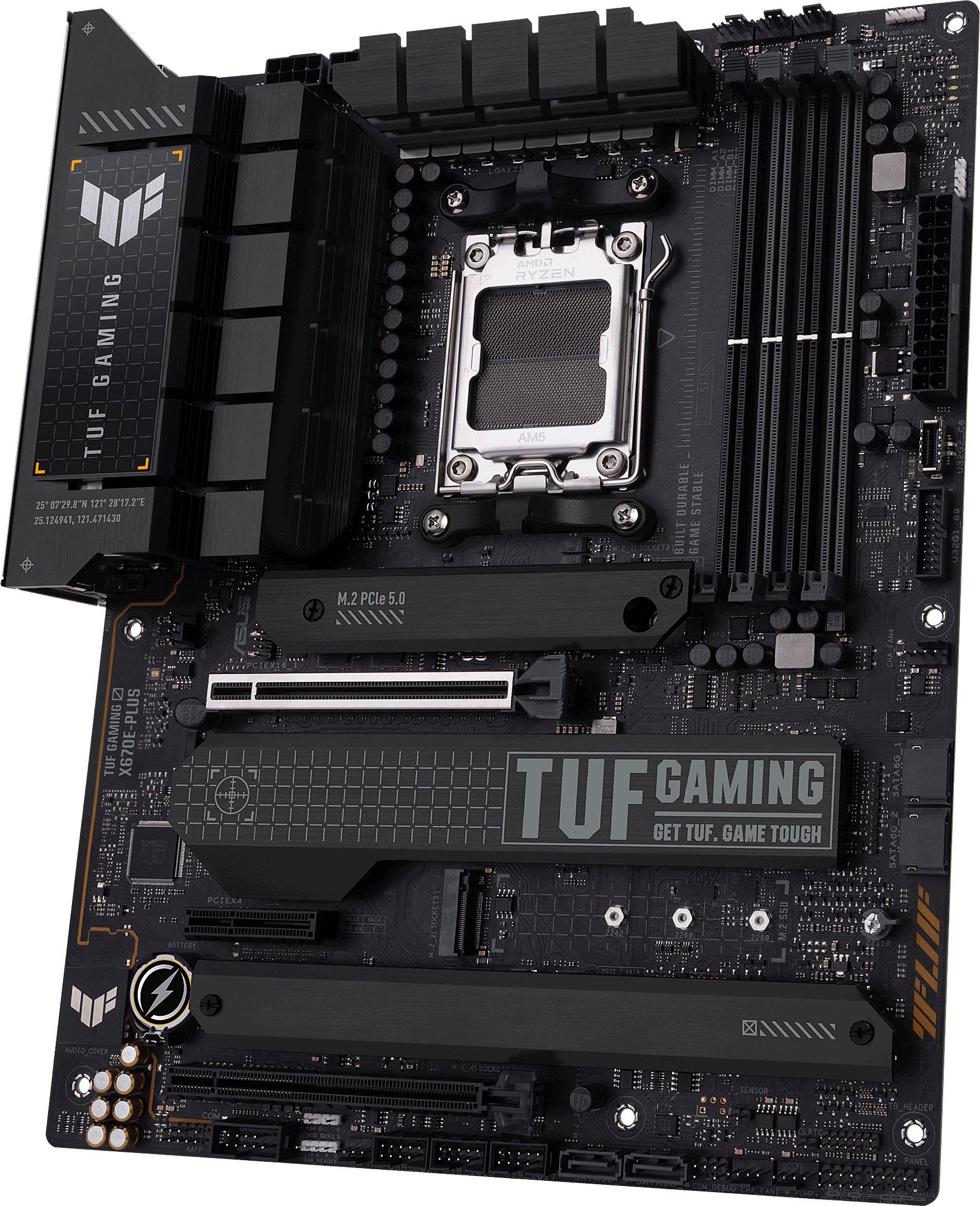 Asus Mainboard »TUF GAMING X670E-PLUS«, Ryzen 7000, ATX, PCIe 5.0, DDR5-Speicher, 4x M.2, USB 3.2 Gen