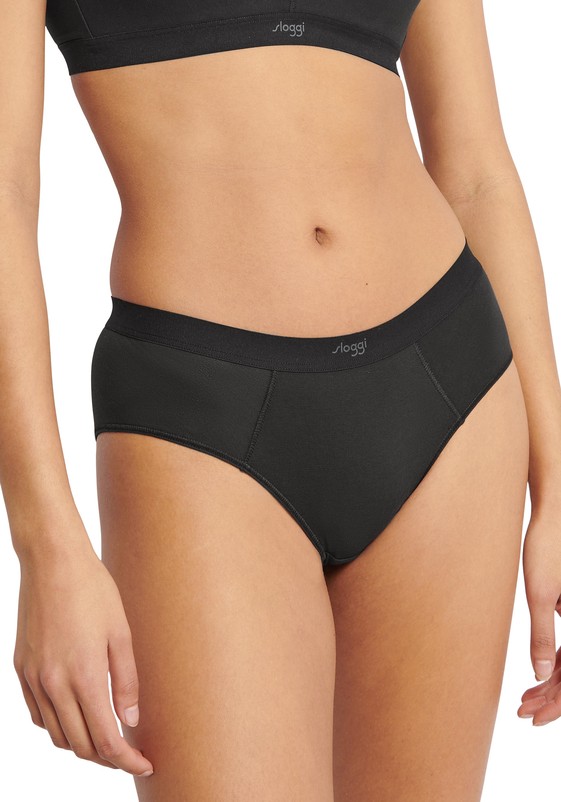 sloggi Hipster "EVER Ease", (2er Pack), temperaturausgleichend, Logo-Bund, günstig online kaufen