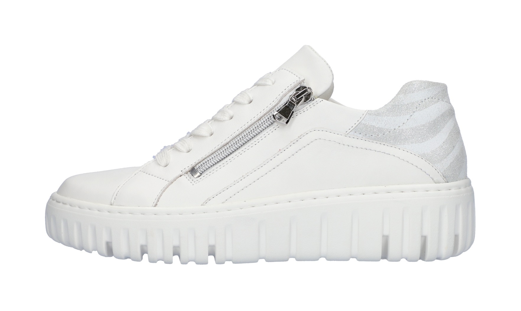 Waldläufer Plateausneaker »H-LIVIA«, Schnürer, Halbschuh, Freizeitschuh mit Außen-Reißverschluss
