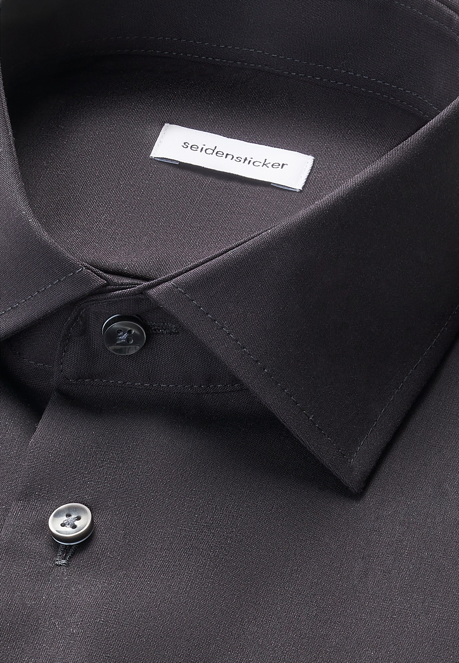 seidensticker Businesshemd »Schwarze Rose« Regular 1/2 Kentkragen Uni