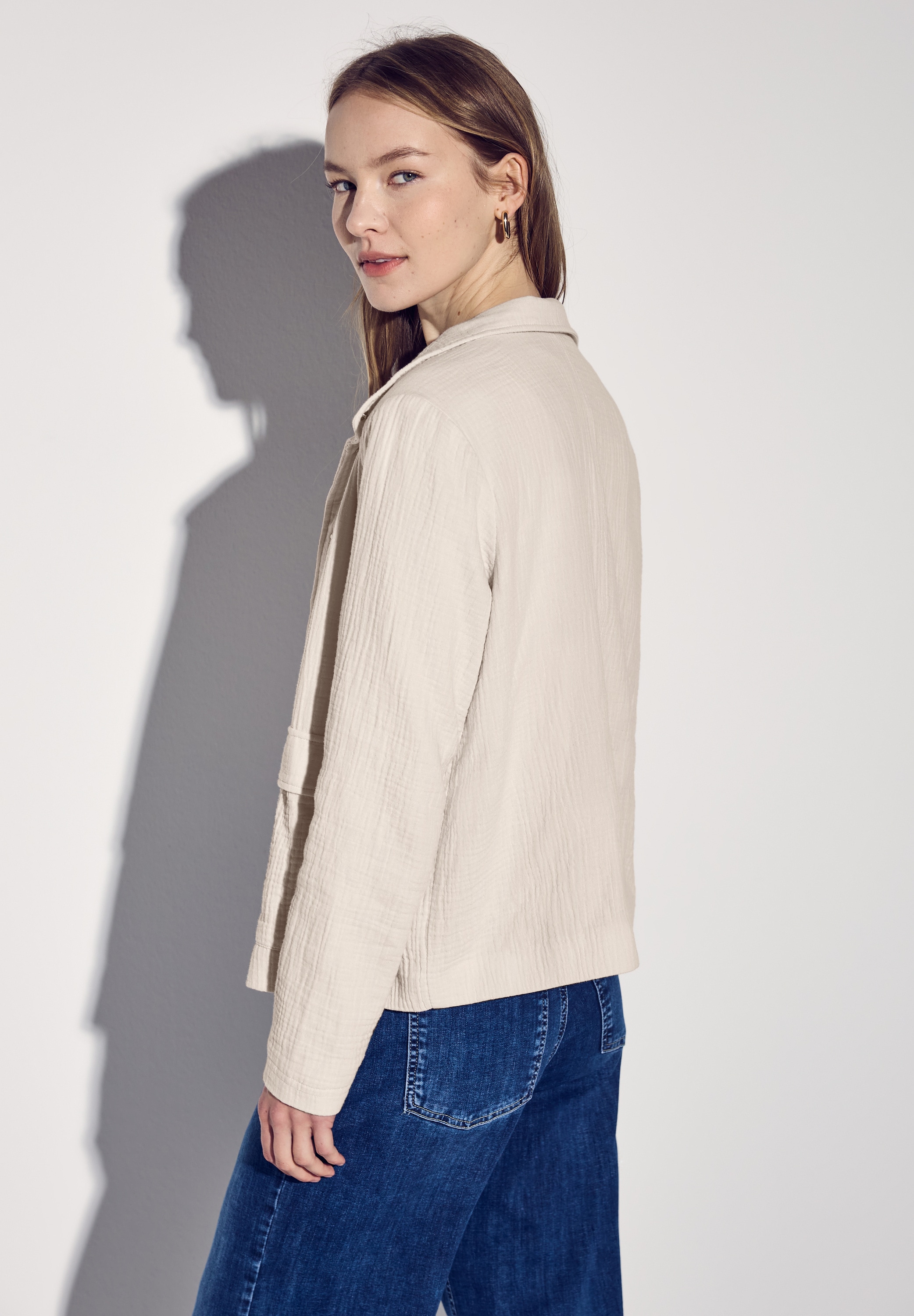 STREET ONE Kurzjacke, ohne Kapuze, mit Knopfleiste