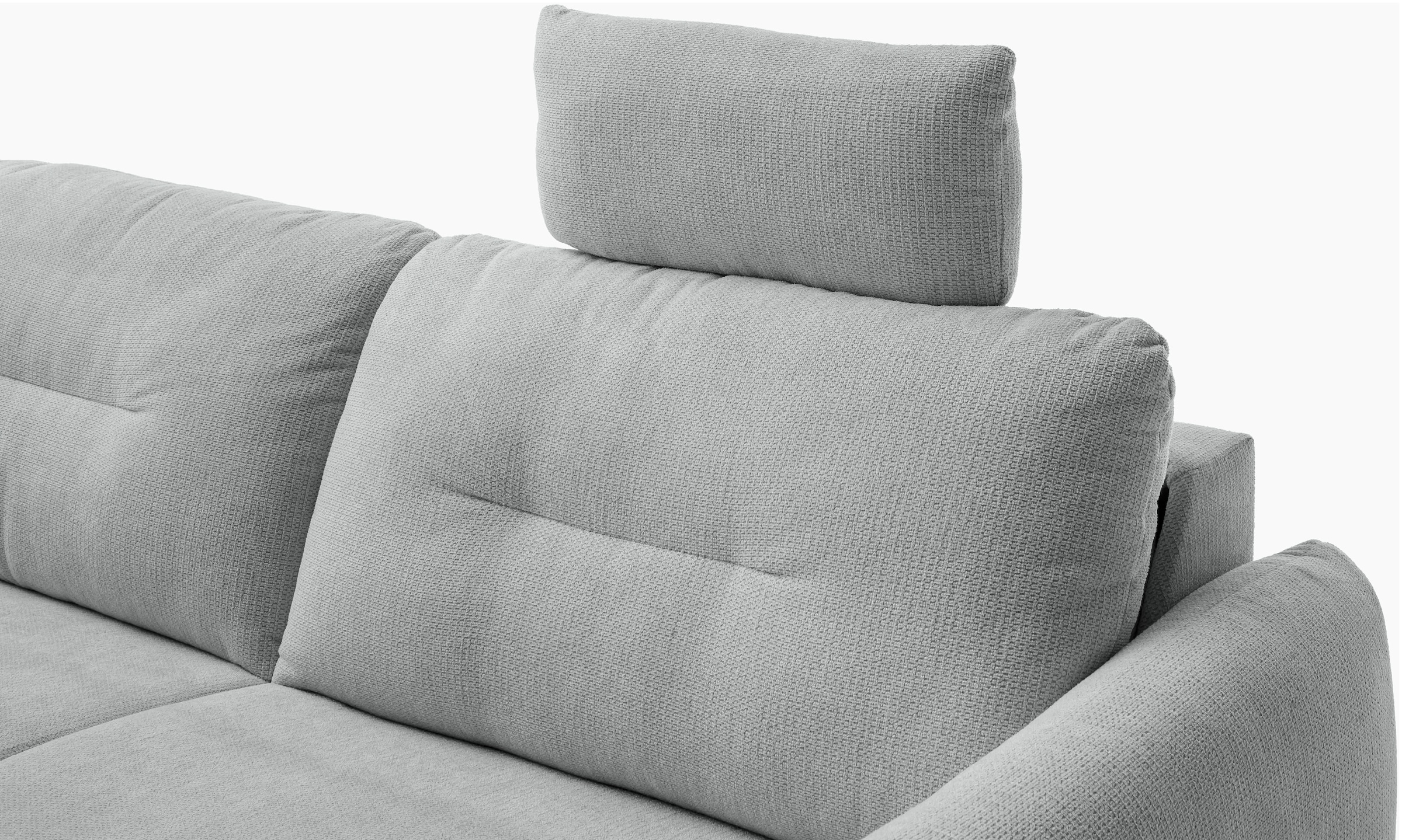 Kopfstütze HOME AFFAIRE, B:55cm H:25cm T:13cmgrau, Sperrholz, Polsterauflagen, "Clevina, variabel einsteckbar, Breite 55 cm", im passenden Bezug zum