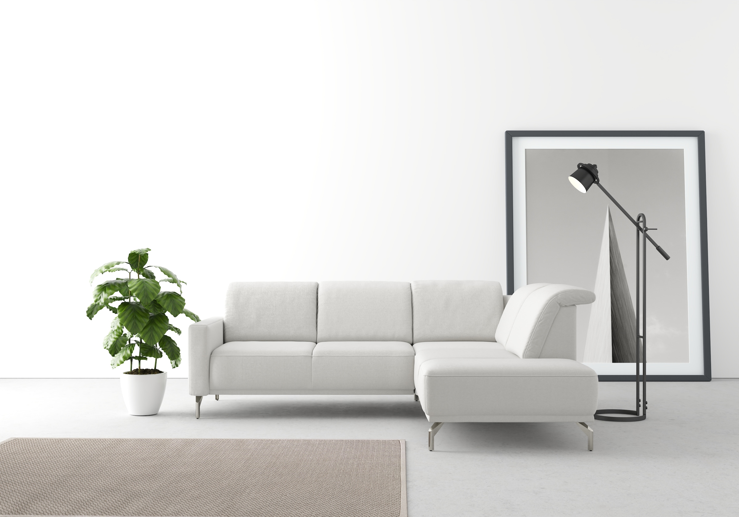 sit&more Ecksofa "Bailando L-Form" wahlweise mit Kopfteilverstellung und Vo günstig online kaufen