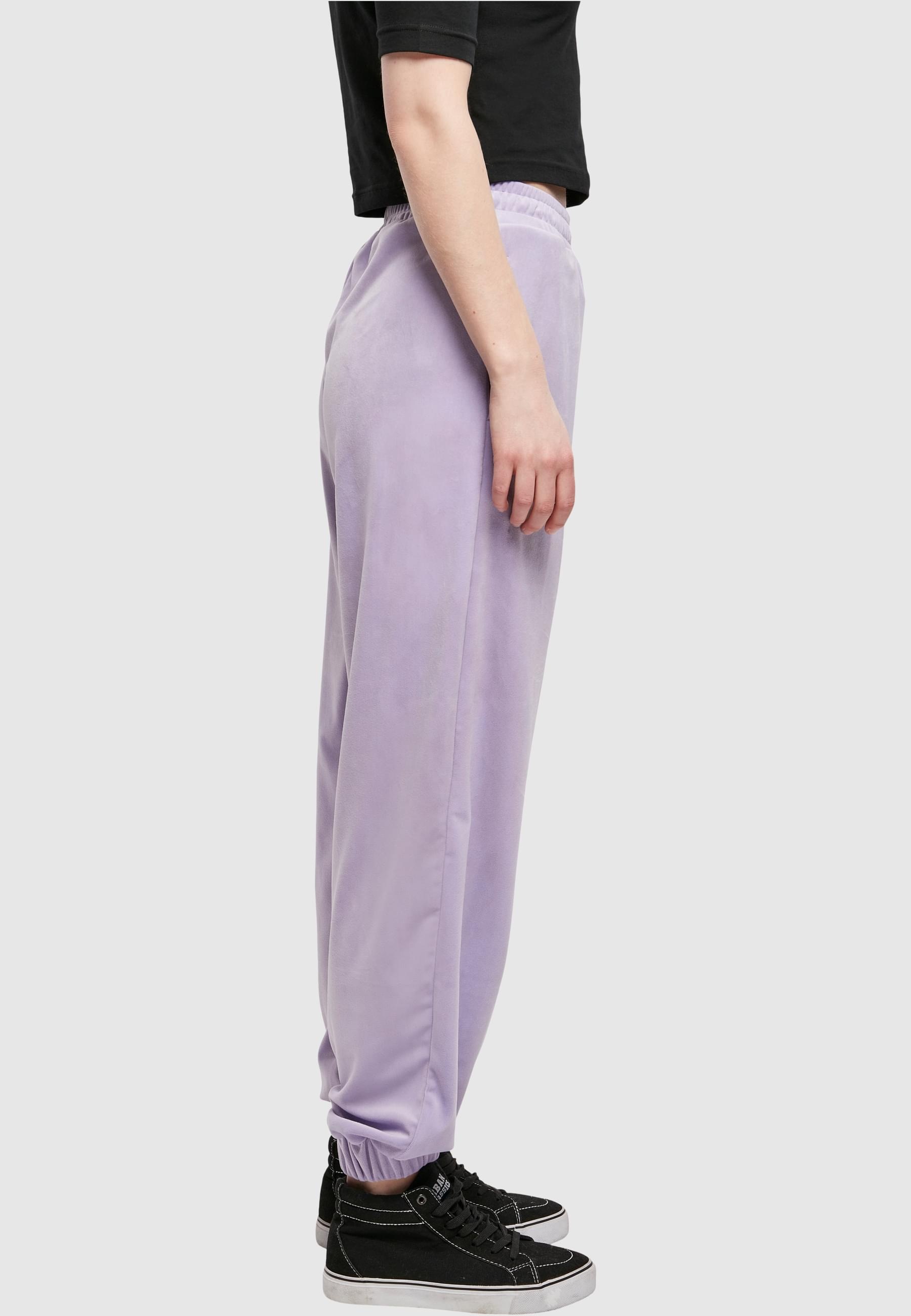 URBAN CLASSICS Jogginghose »Urban Classics Damen Ladies High Waist Ballon Velvet Sweat Pants«, (1 tlg.)