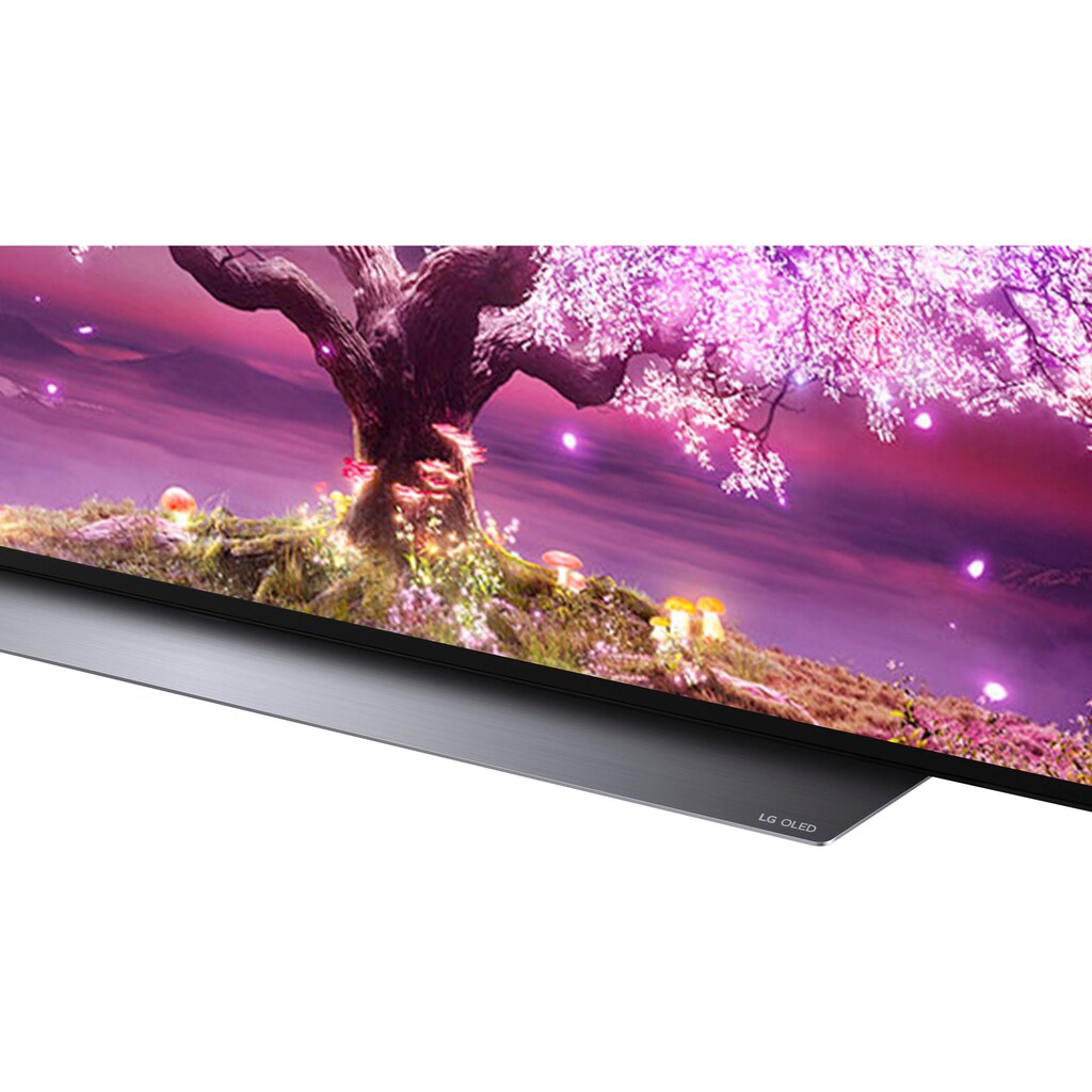 LG OLED-Fernseher »OLED77C17LB«, 195 cm/77 Zoll, 4K Ultra HD, Smart-TV, α9 Gen4 4K AI-Prozessor-Twin Triple Tuner-Sprachassistenten-HDMI 2.1-HDMI 2.1