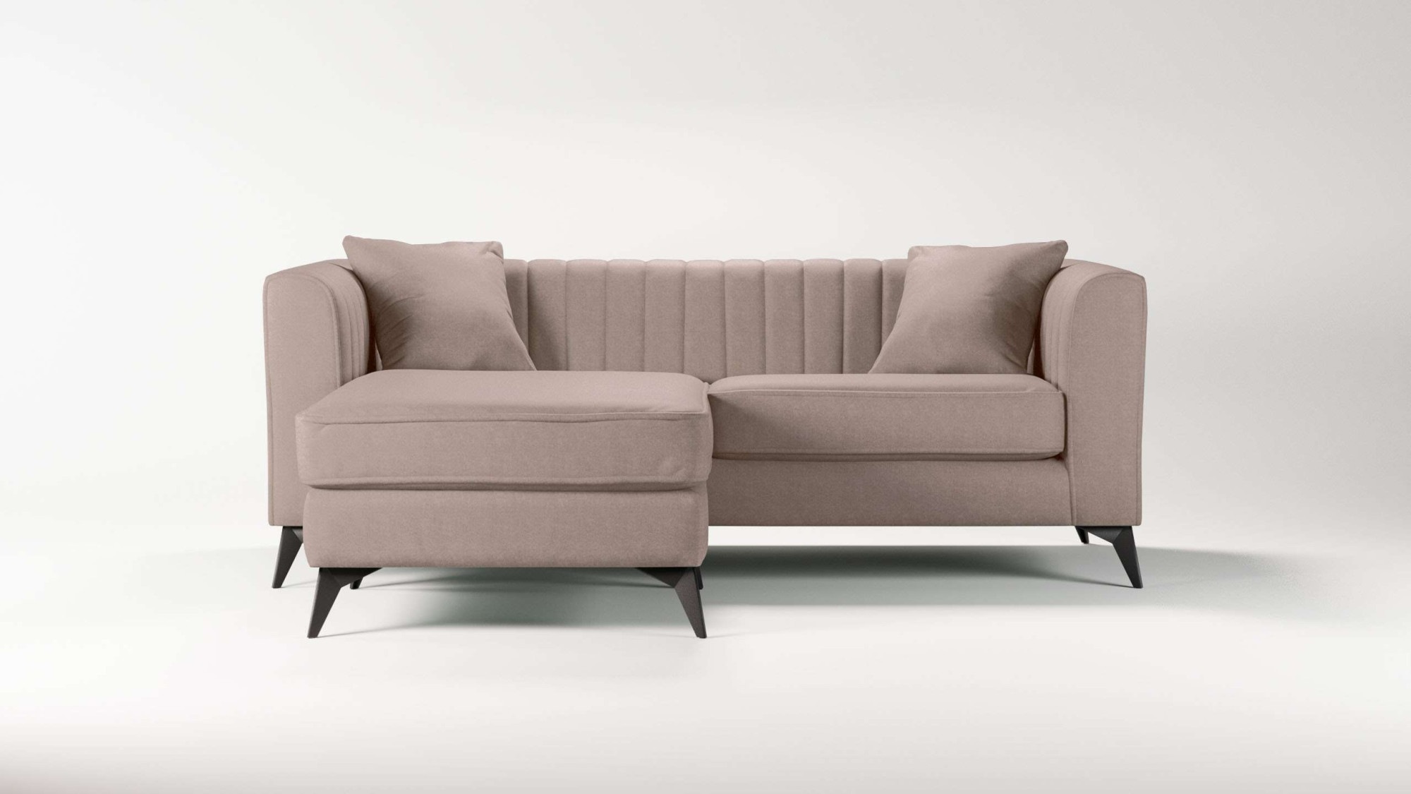 Places of Style Ecksofa "MATTHEW L-Form ideal für kleine Räume, Maße B/T/H: günstig online kaufen