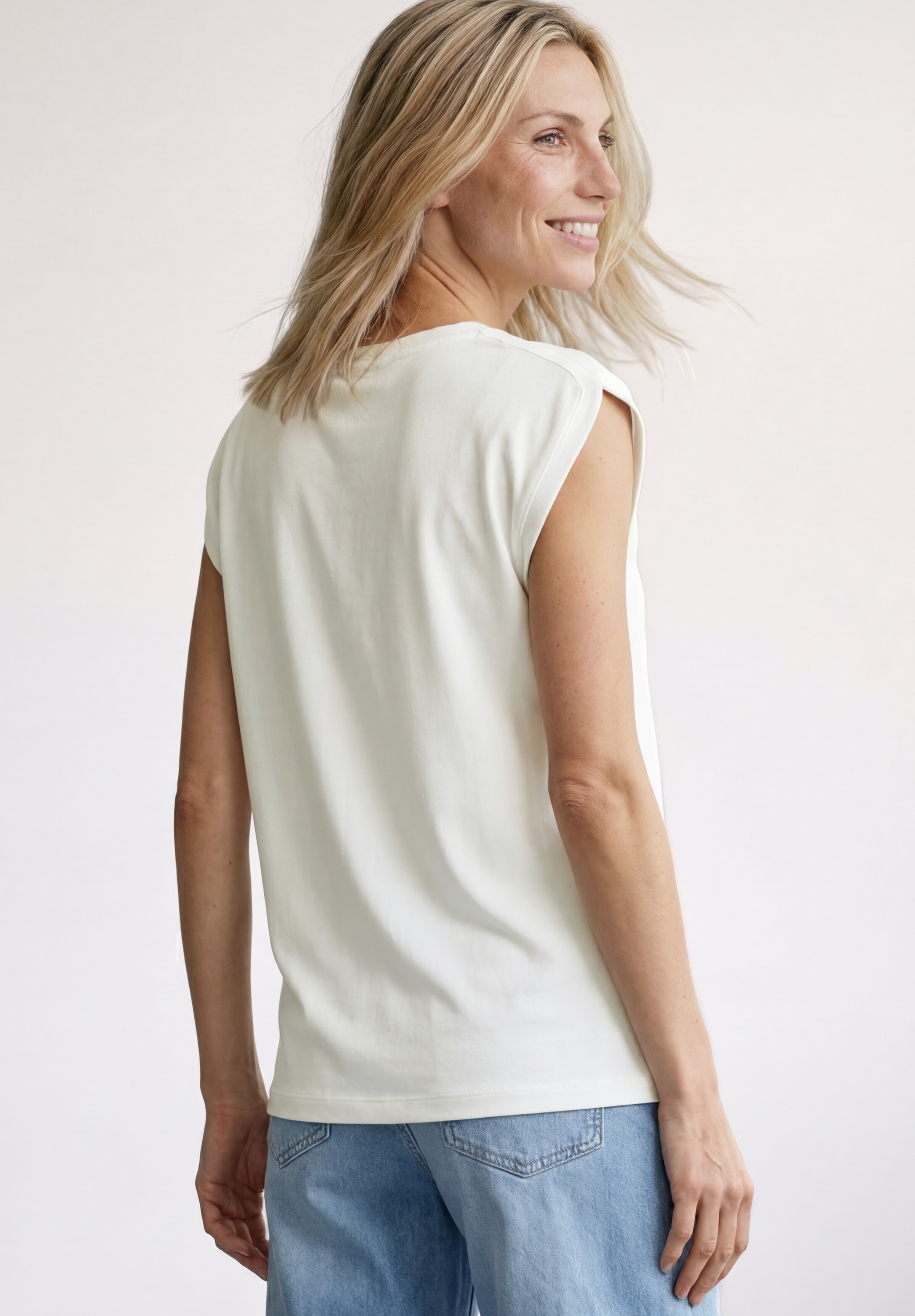 STREET ONE T-Shirt mit U-Boot-Ausschnitt