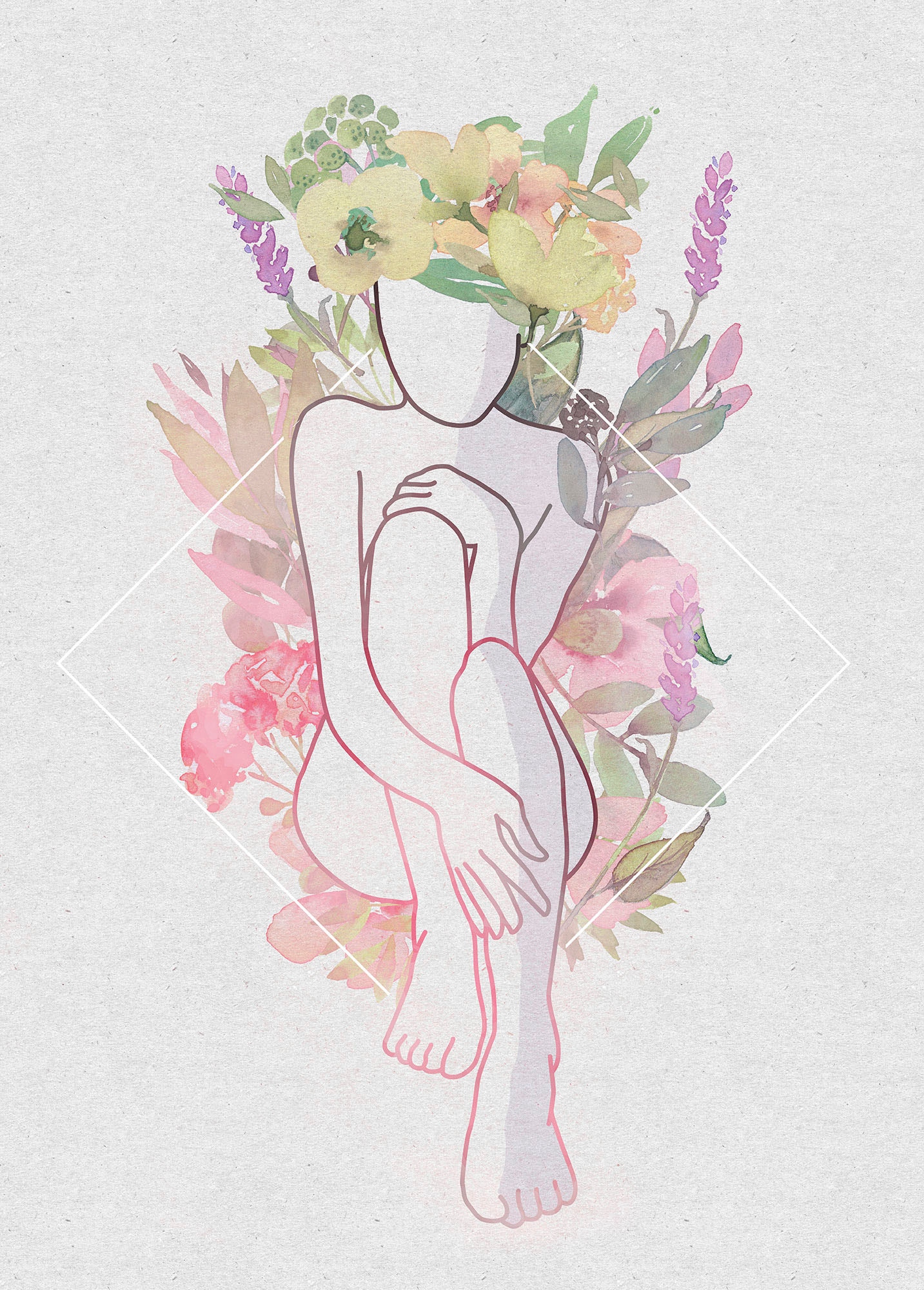 Komar Bild "Bella Vita" Natur 1 Stk. tlg. Wandbild zur Dekoration - ohne Ra günstig online kaufen