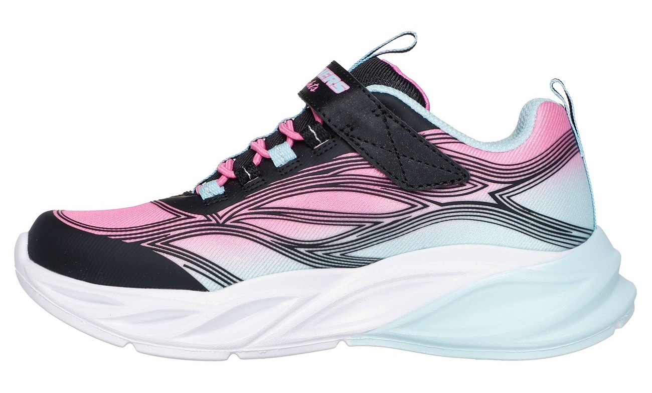 Skechers Sneaker »COSMIC GLOW LIGHTS«, Blink,-Klettschuh mit Glitzer, Größenschablone zum Download