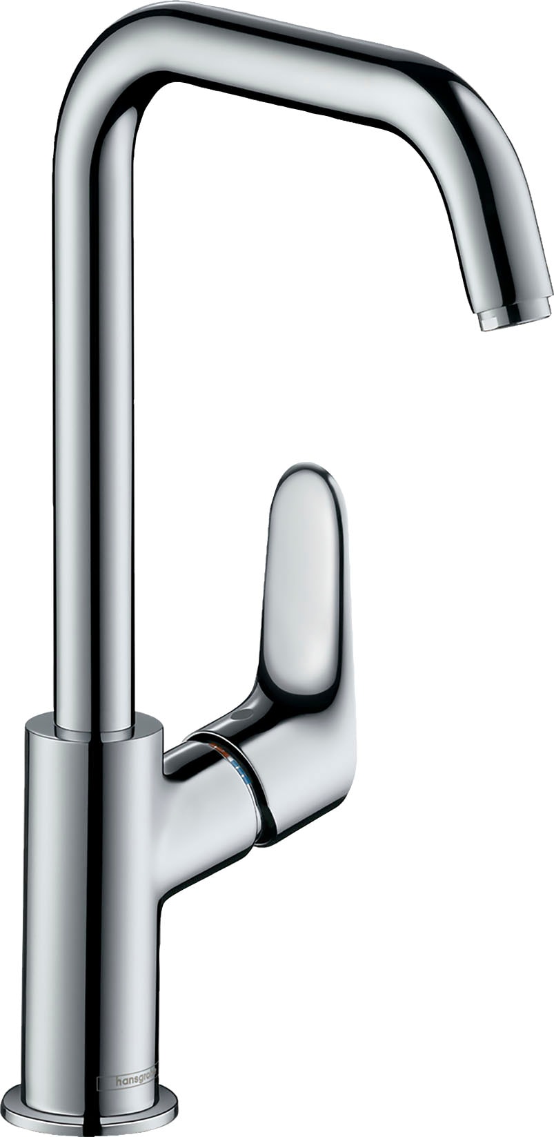 hansgrohe Waschtischarmatur "Focus", 24cm, mit Schwenkauslauf und Zugstangen-Ablaufgarnitur, chrom