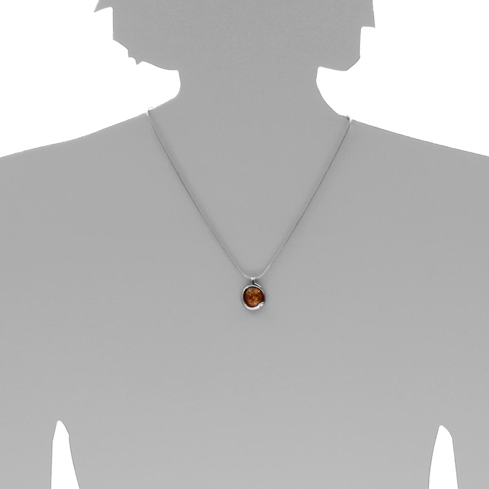 OSTSEE-SCHMUCK Kettenanhänger »- Ragna - Silber 925/000 - Bernstein« ()