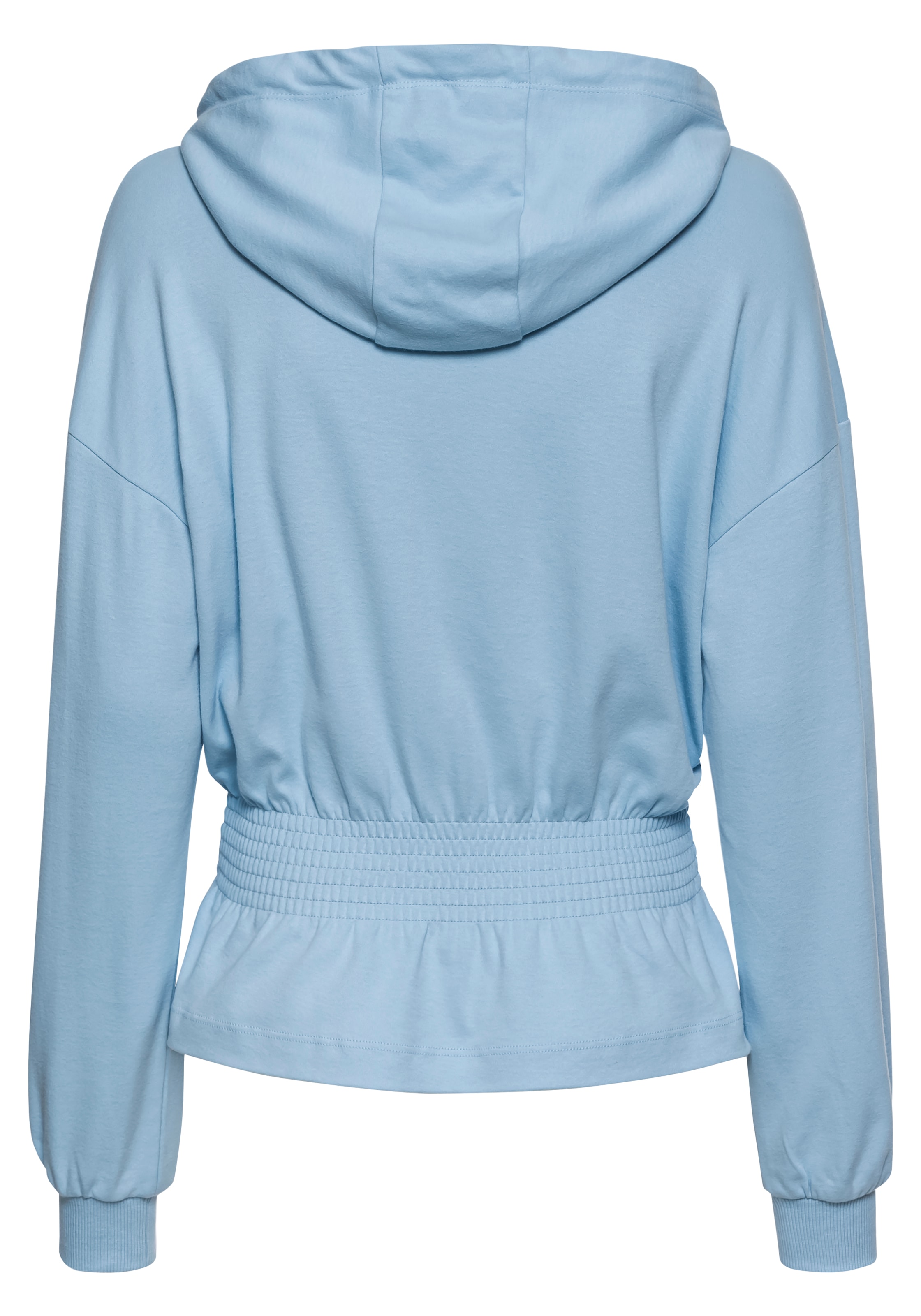 LASCANA Hoodie, mit elastischer Raffung in der Taille, Loungewear