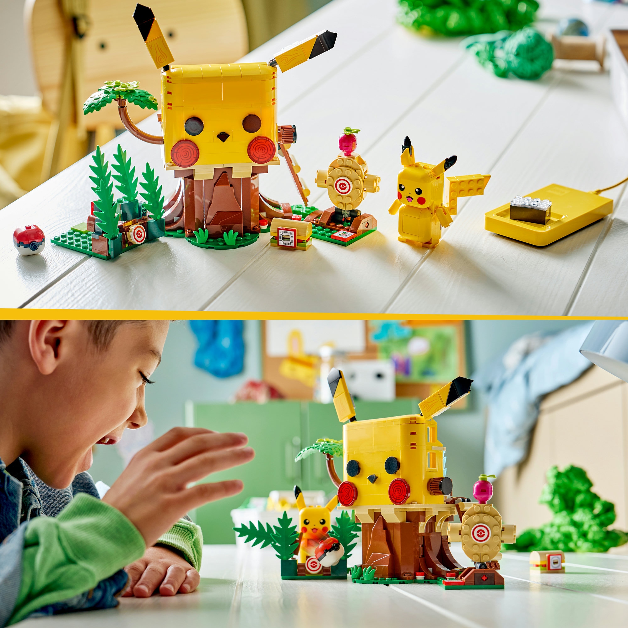 LEGO® Konstruktionsspielsteine »SMART Play™  Trainingshaus mit Pikachu (72164), LEGO Pokémon« inklusive SMART Brick; mit Licht- und Soundeffekten