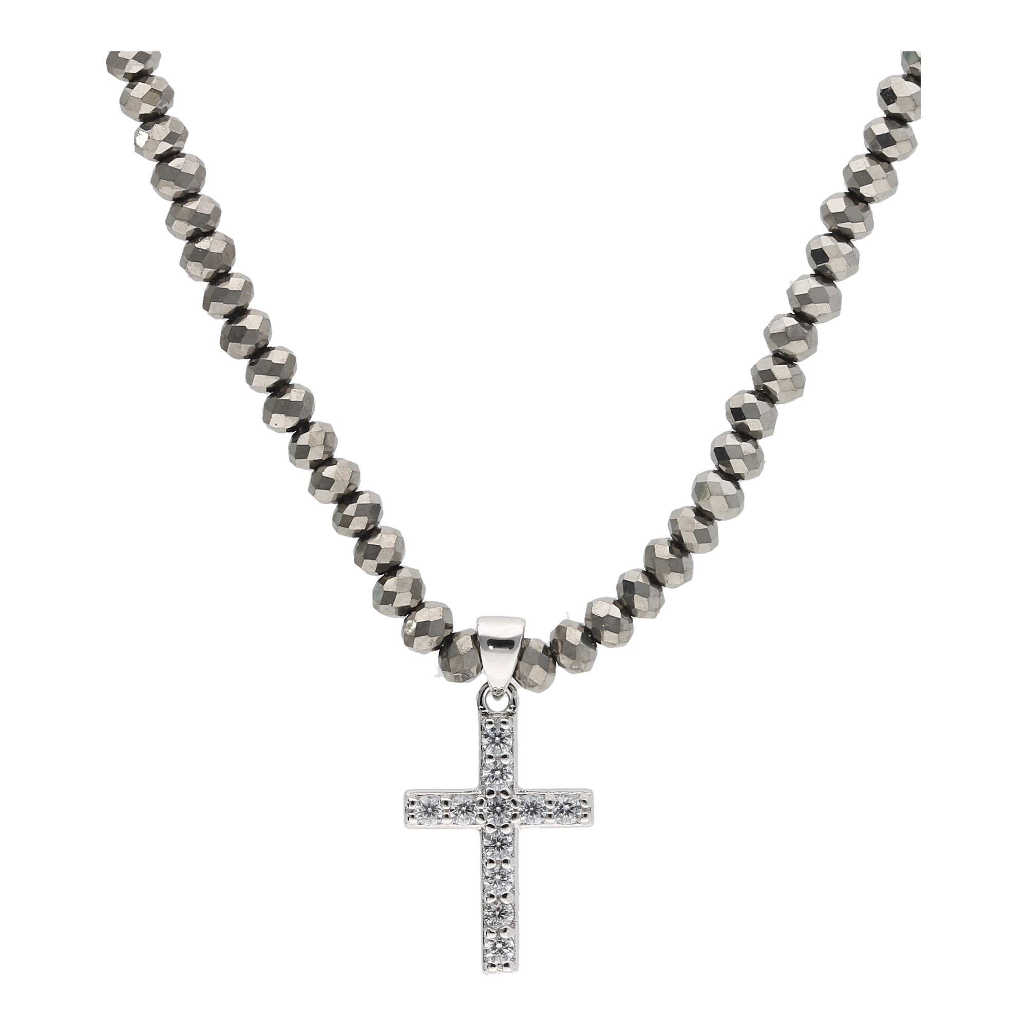 Kette mit Anhänger »Kreuz Zirkonia Kristallsteine Silber 925«