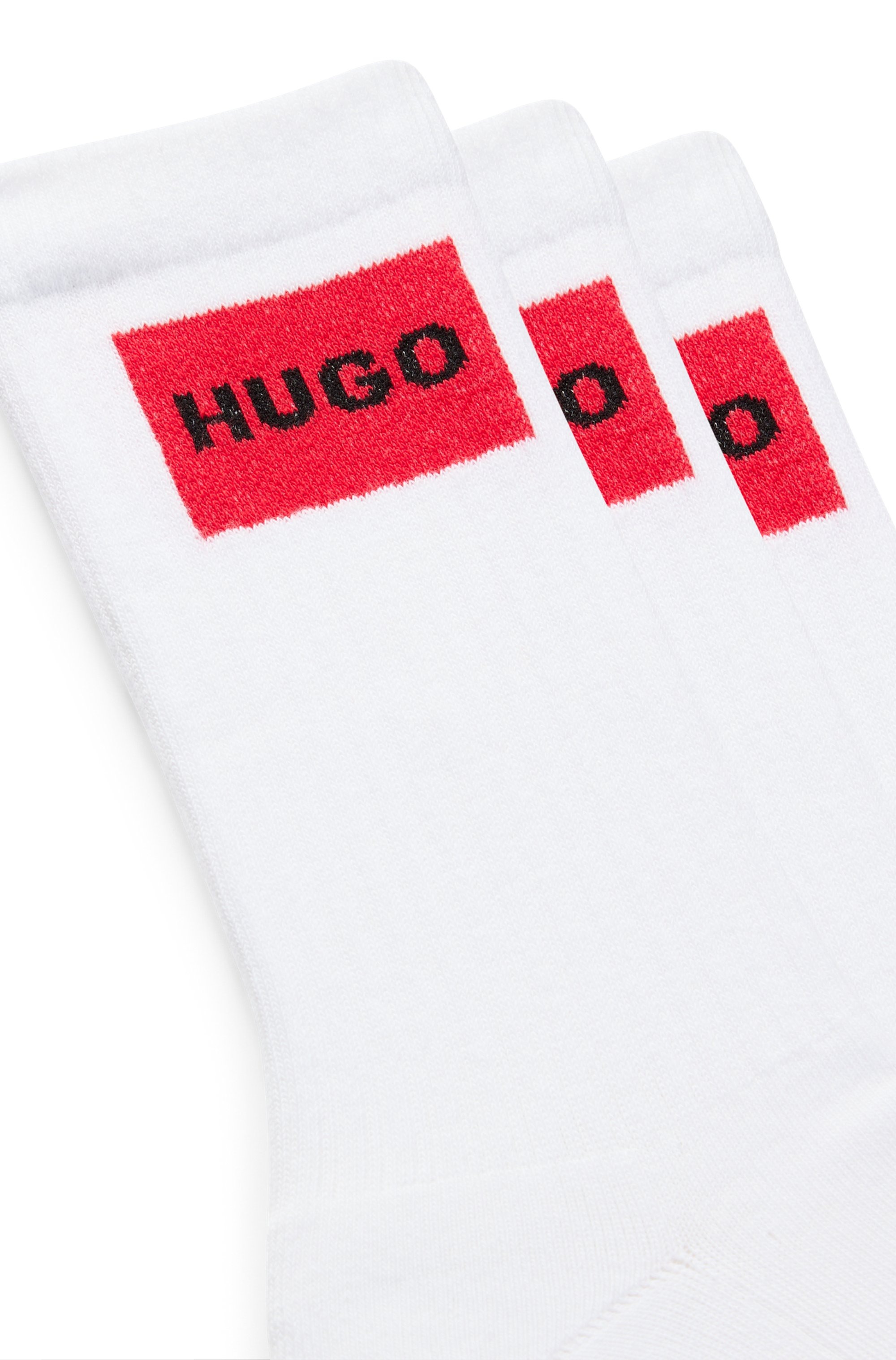 HUGO Underwear Freizeitsocken "3P QS RIB LABEL" Packung, 3er, 3 Paar tlg. m günstig online kaufen
