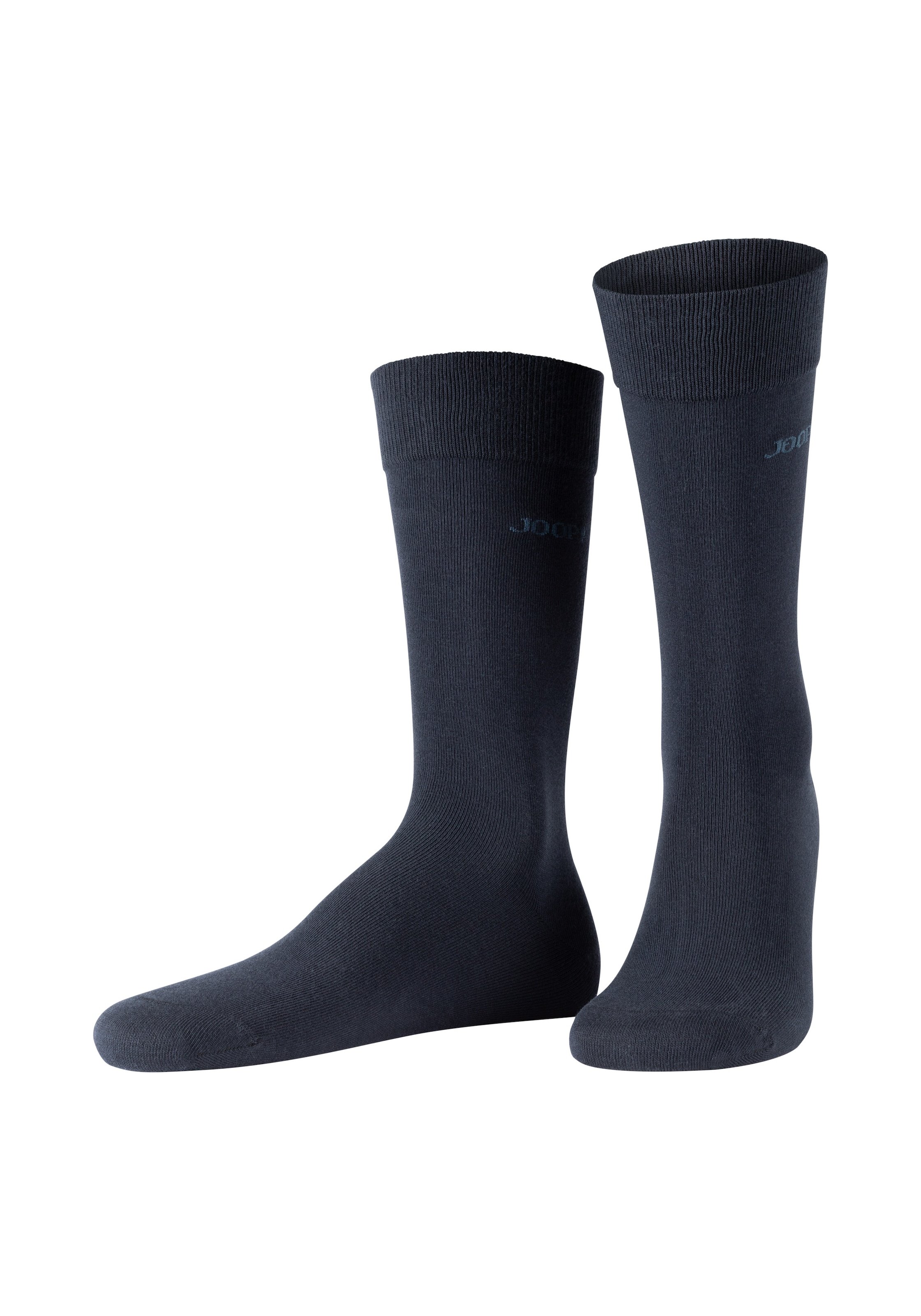 JOOP! Socken 2 Paar,  mit handgekettelter Zehennaht, aus gekämmter Baumwolle