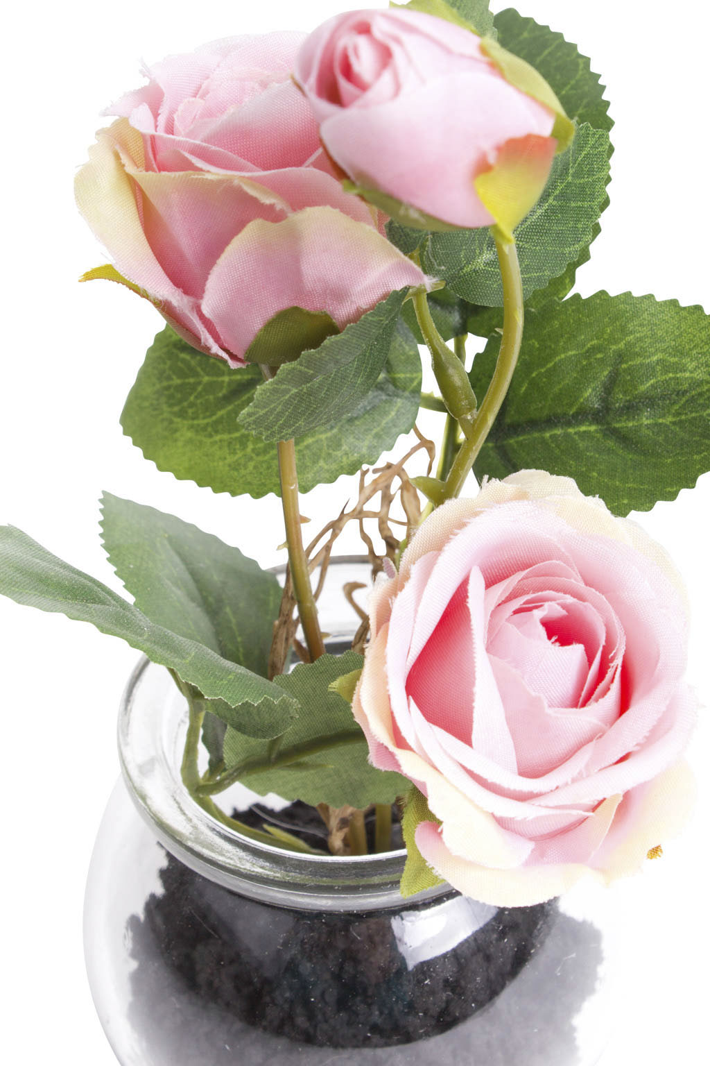 Botanic-Haus Kunstblume „Rosen im Glas“, (Set, 2 St.) rosa Rabatt: 14 %