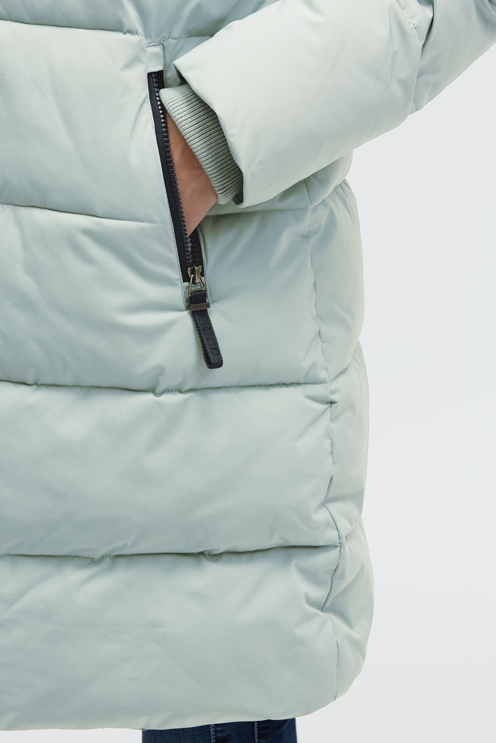 SOCCX Parka mit Kapuze mit Zwei-Wege-Reißverschluss