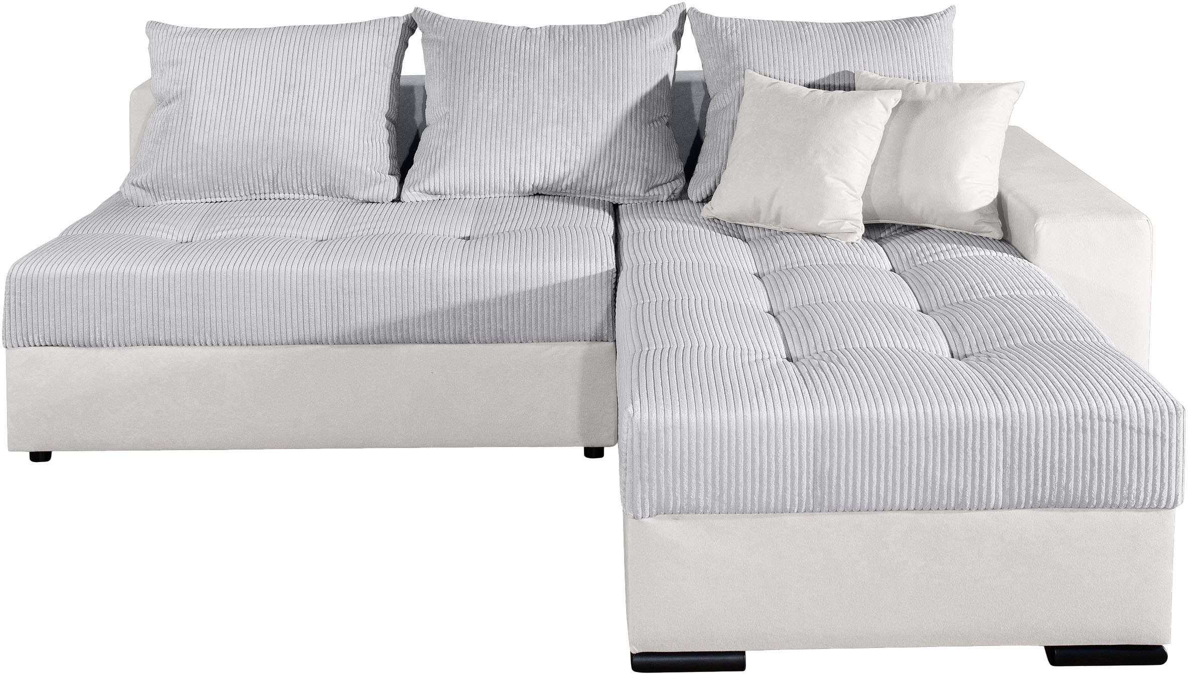 COLLECTION AB Ecksofa "Josy L-Form, B: 214 cm in Cord, Cord-Mix" mit Bettfu günstig online kaufen