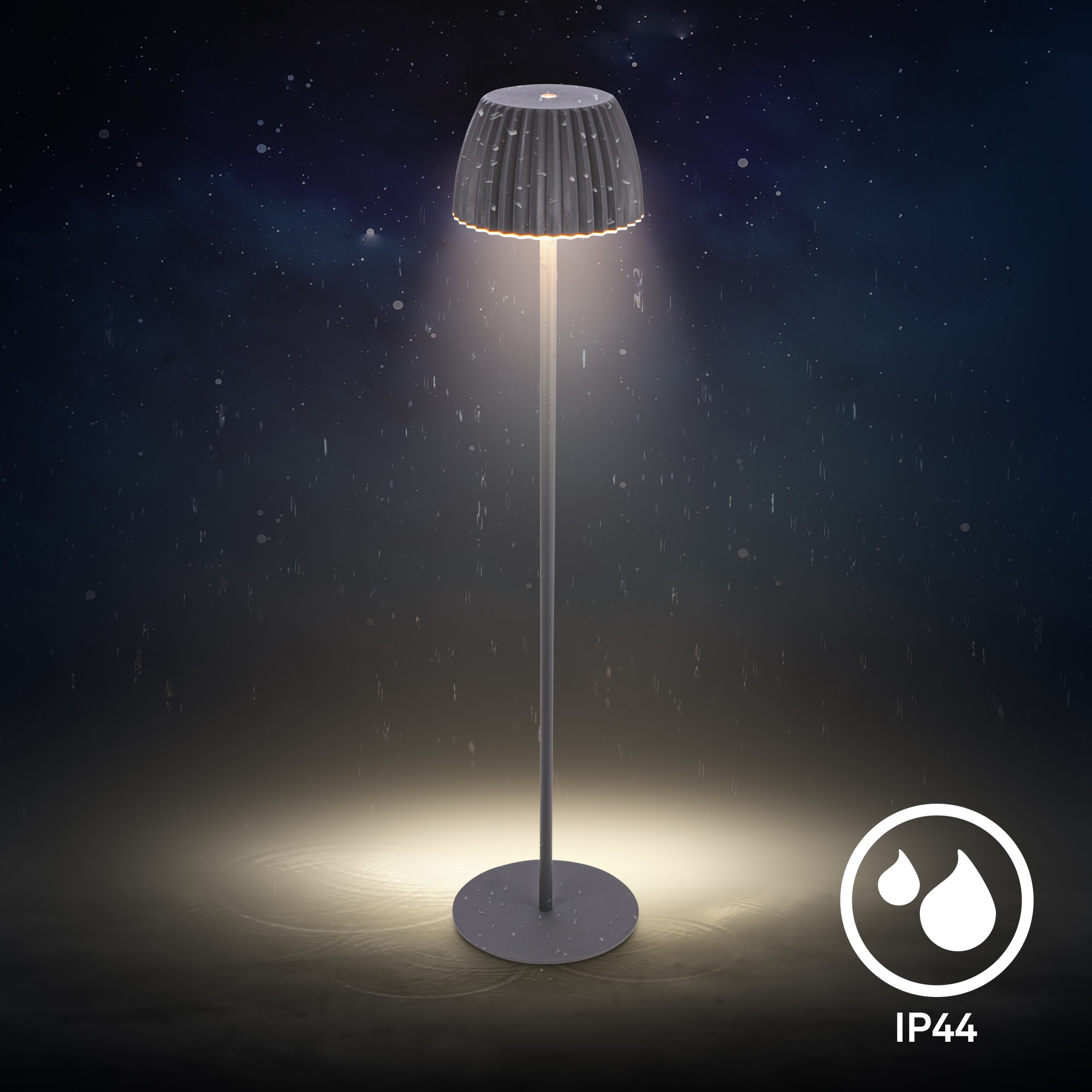 Briloner Leuchten LED Stehlampe »Akku LED Stehleuchte, anthrazit«
