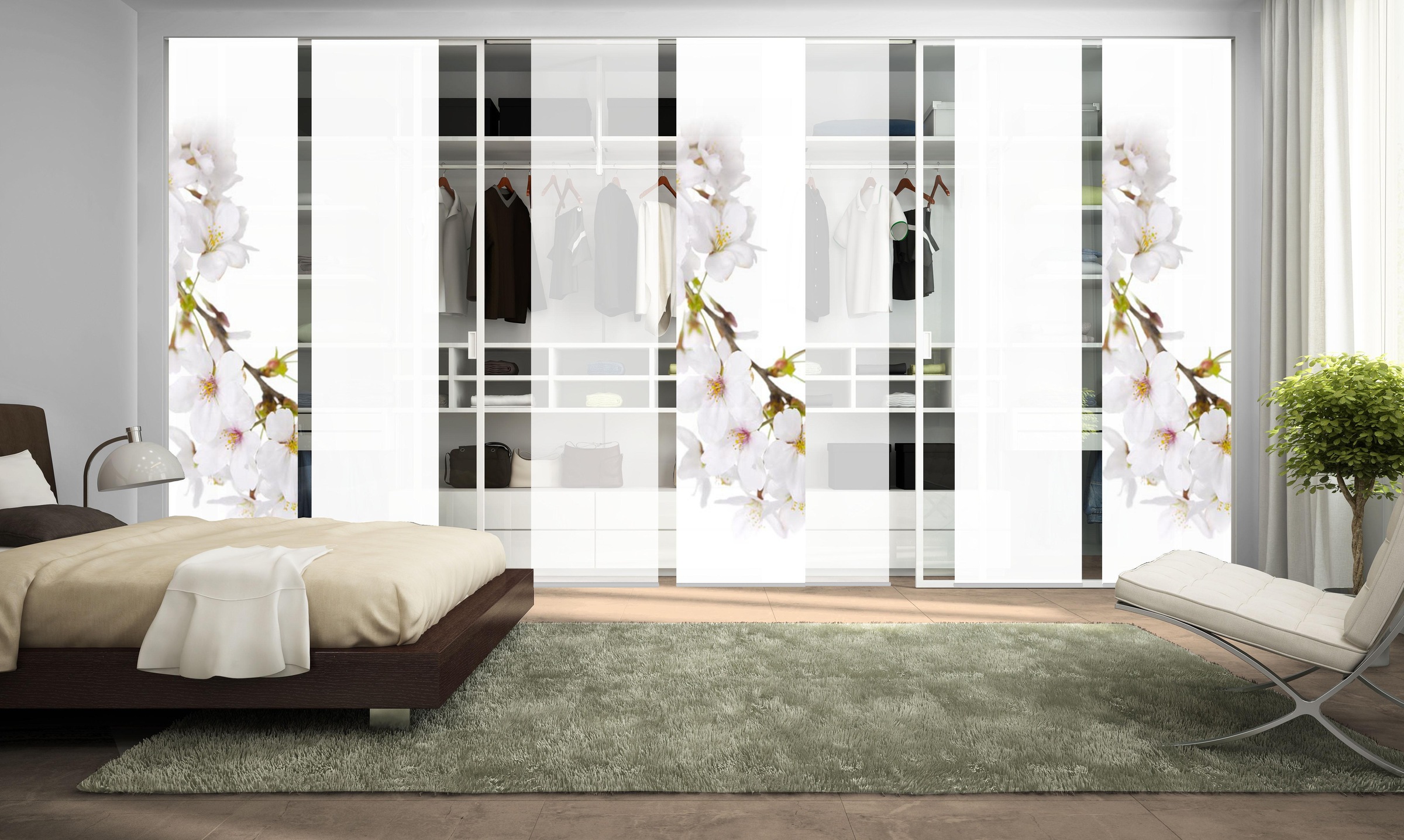 HOME WOHNIDEEN Schiebegardine »KIRANGI 7ER SET« (7 St...