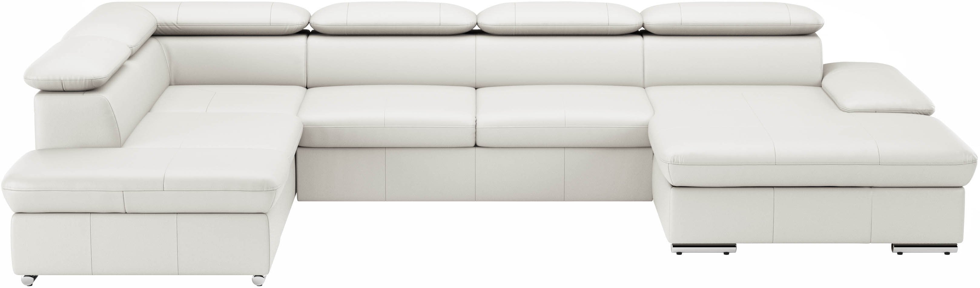 sit&more Wohnlandschaft "Valantine U-Form, B: 349 cm" mit Arm- & Kopfteilverstellung, optional mit Schlaffunktion