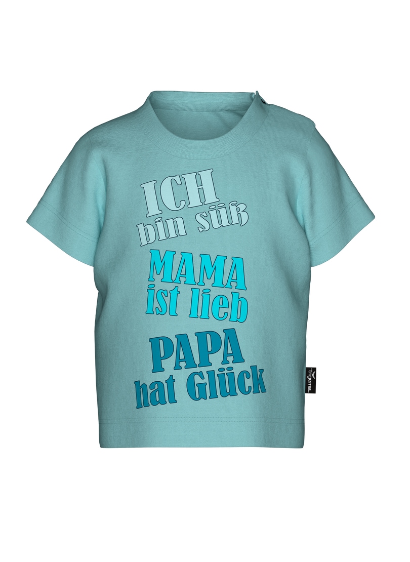 Trigema T-Shirt "TRIGEMA T-Shirt mit frechem Spruch-Print" 1 Stk.