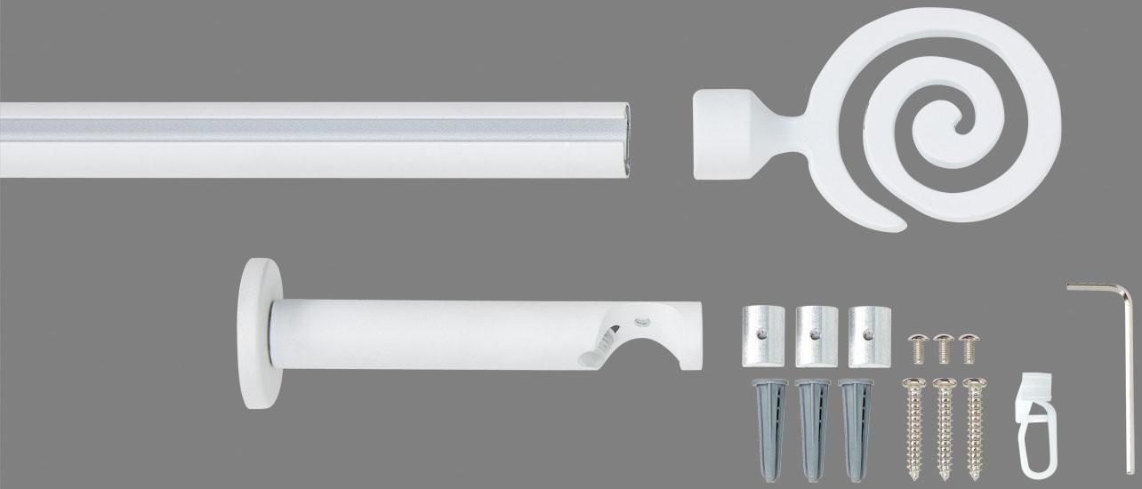 Good Life Innenlaufschiene "Espiral" Ø 20 mm 1 läufig-läufig Fixmaß günstig online kaufen