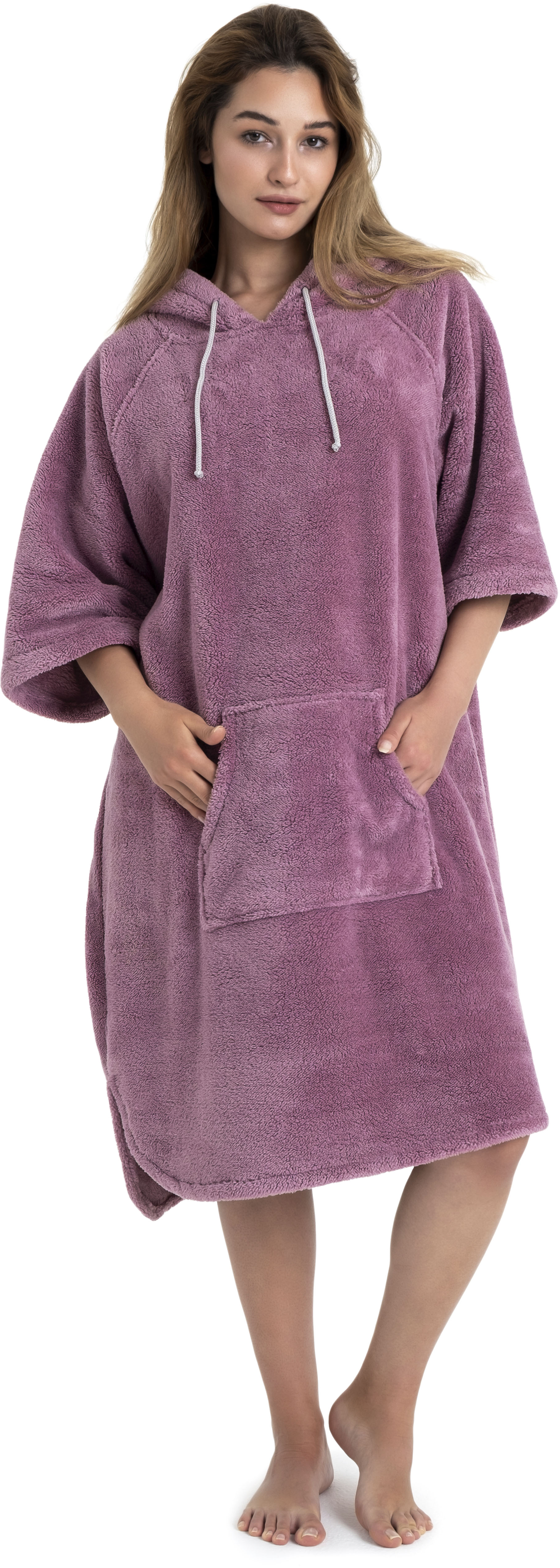 OTTO home Badeponcho "Lillou, Surfponcho ideal für Sauna, Spa & im Urlaub" 1 Stk. weich und kuschelig, plüsch, Fleece, Unisex, für Damen und Herren