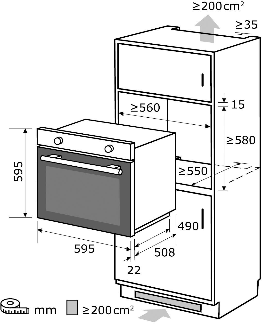 exquisit Backofen-Set »BAKO555601«, BAKO555601