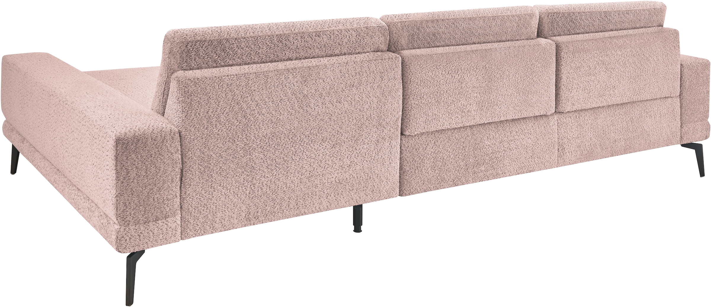 set one by Musterring Ecksofa »SO 3600 optimaler Sitzkomfort in Federkern o. Kaltschaum, 2 Sitzhöhen«, Sitzhöhe 44 cm, Kaltschaum, B 293 x T 180 cm, Kama rose