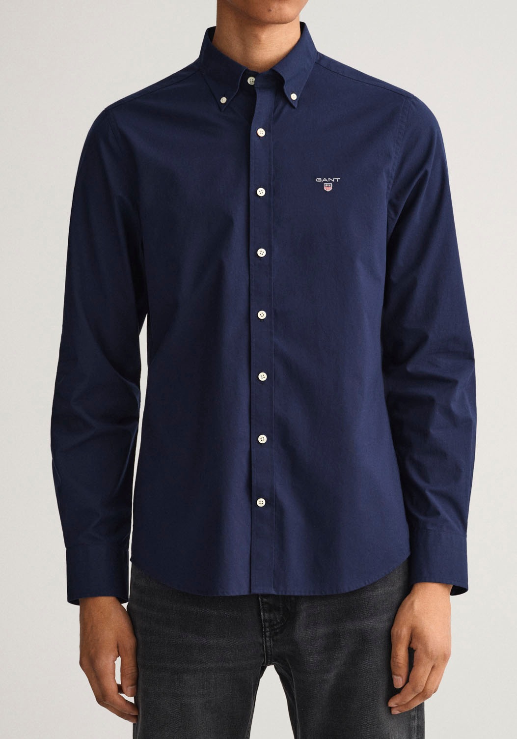 Gant Businesshemd »SLIM BROADCLOTH BD«, mit abgerundetem Saum kaufen